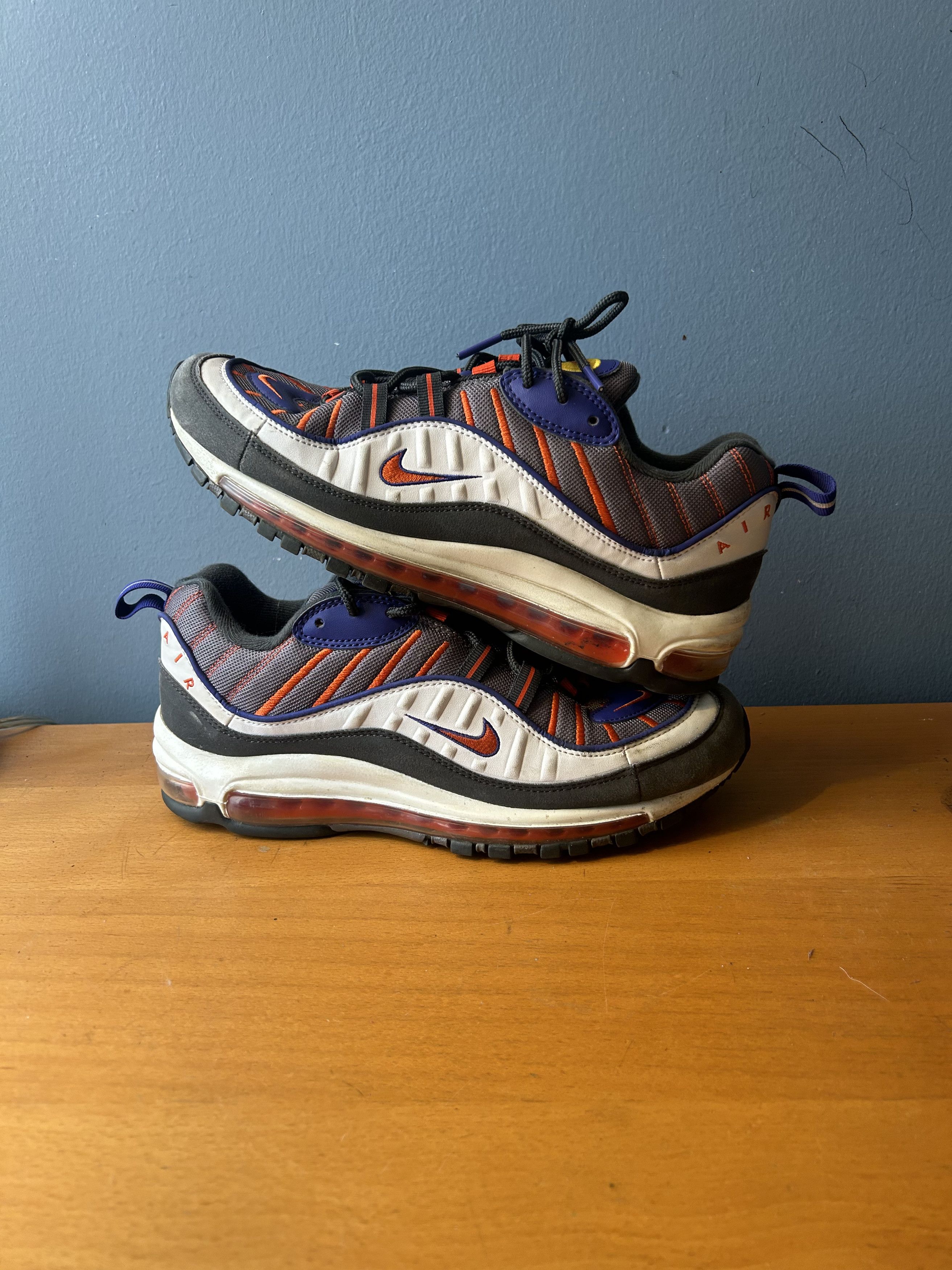 image of Nike Air Max 98 Phoenix Shoes in Purple, Men's