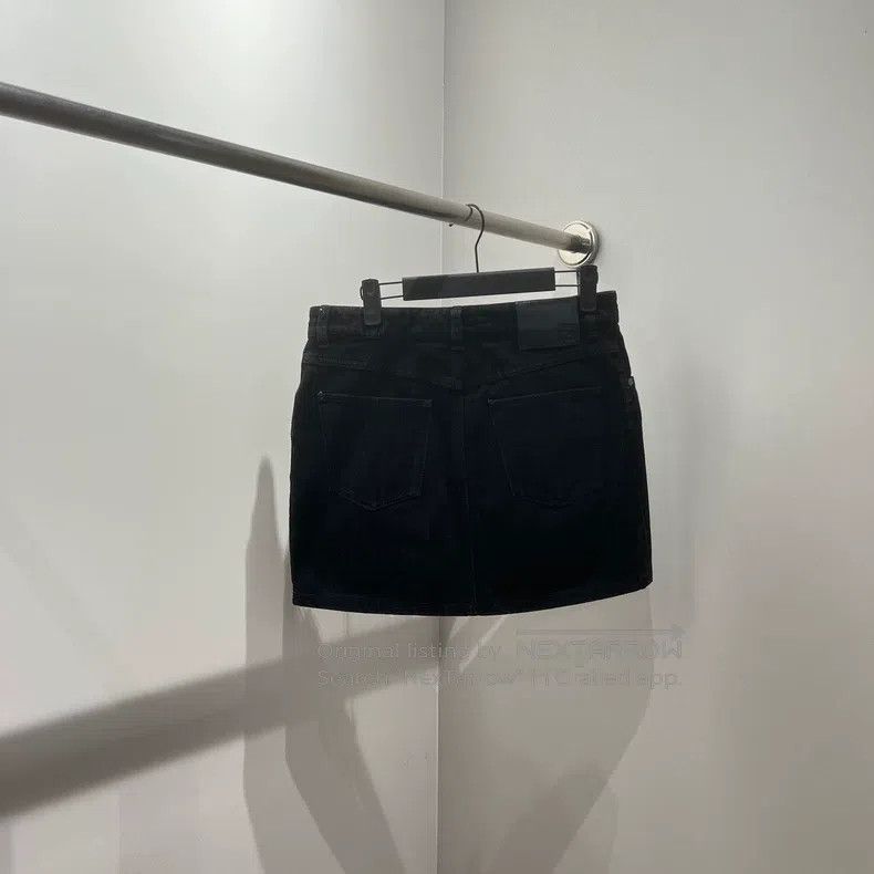 Fendi Fendi Printed Double F Logo Short Denim Skirt Size 26" / US 2 / IT 38 - 2 Thumbnail