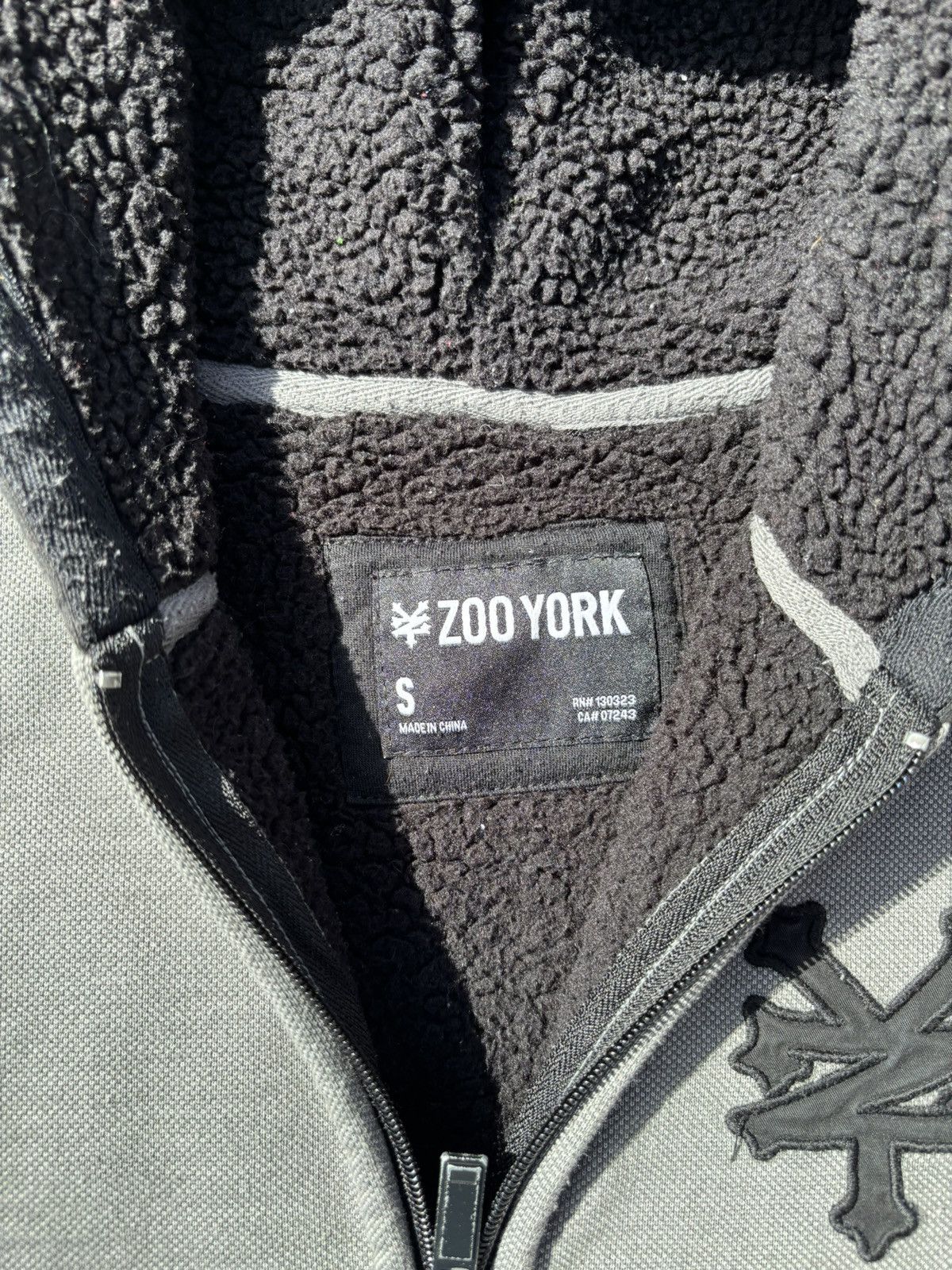 Vintage × Zoo York Y2K Zoo York Fleece Lined Zip Up Hoodie Size US S / EU 44-46 / 1 - 4 Thumbnail