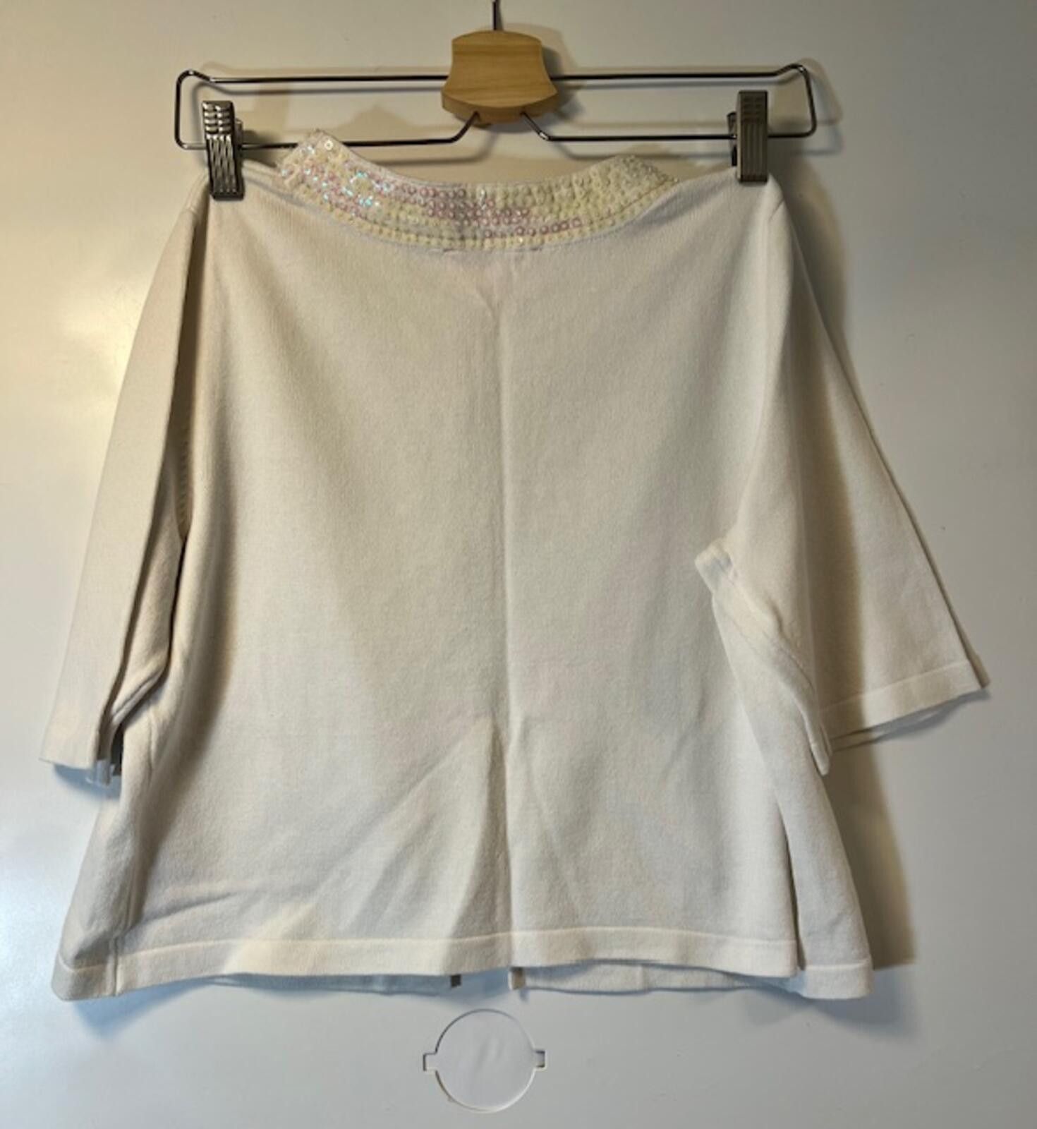 Isaac Mizrahi Isaac Mizrahi Live Always Isaac Embellished Sweater Size XS / US 0-2 / IT 36-38 - 4 Thumbnail