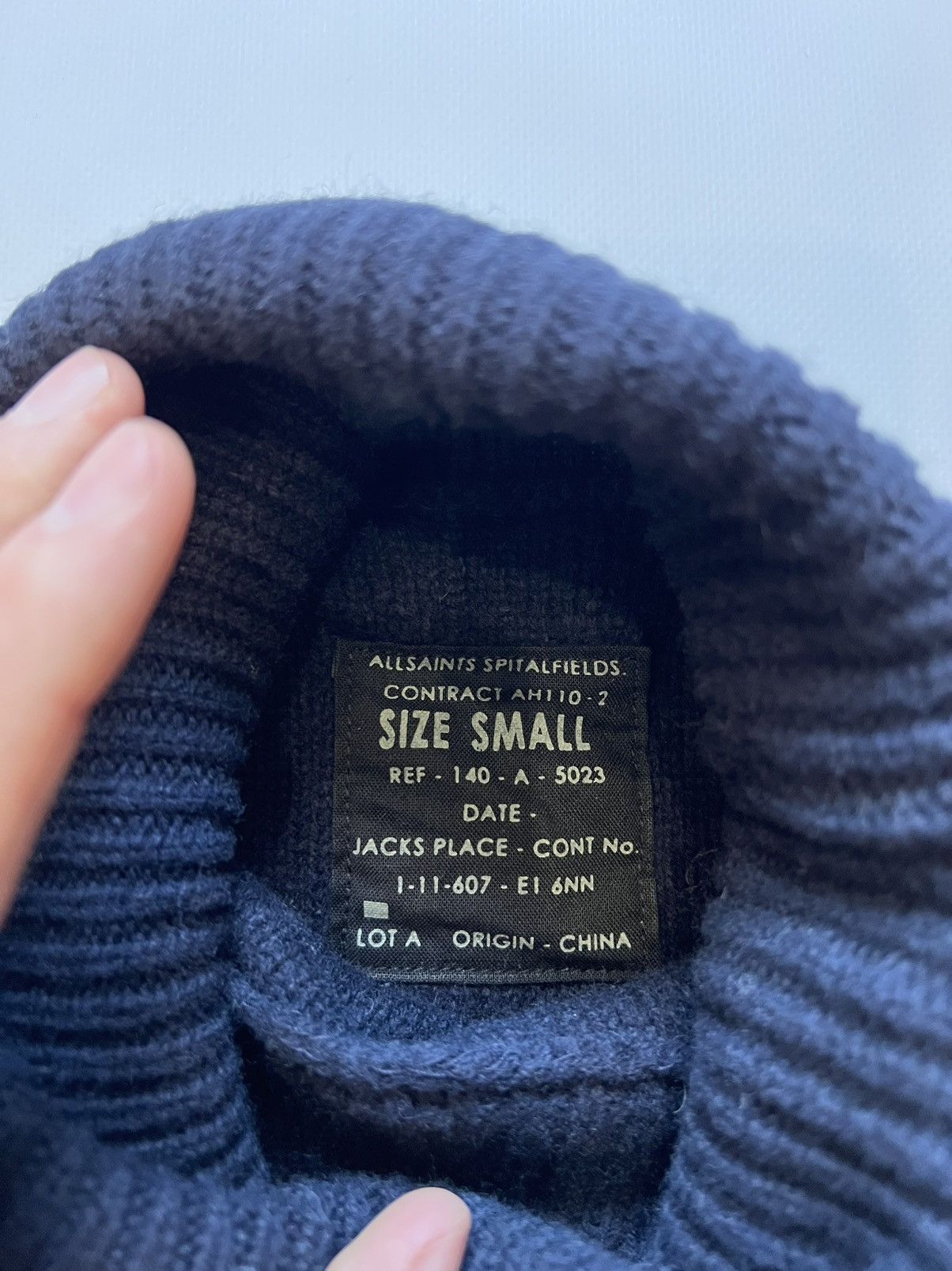 Allsaints Allsaints Blue Turtle Sweater Wool Small Size US S / EU 44-46 / 1 - 4 Thumbnail
