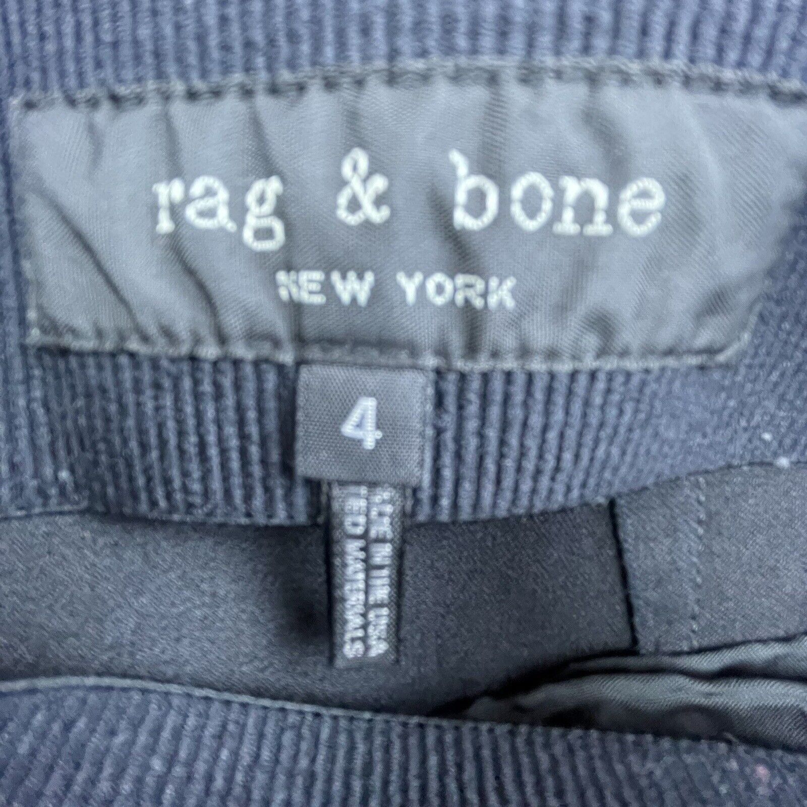 Rag & Bone Rag and Bone Pants Womens 4 Black White Racing Side Stripe Size 27" / US 4 / IT 40 - 7 Thumbnail
