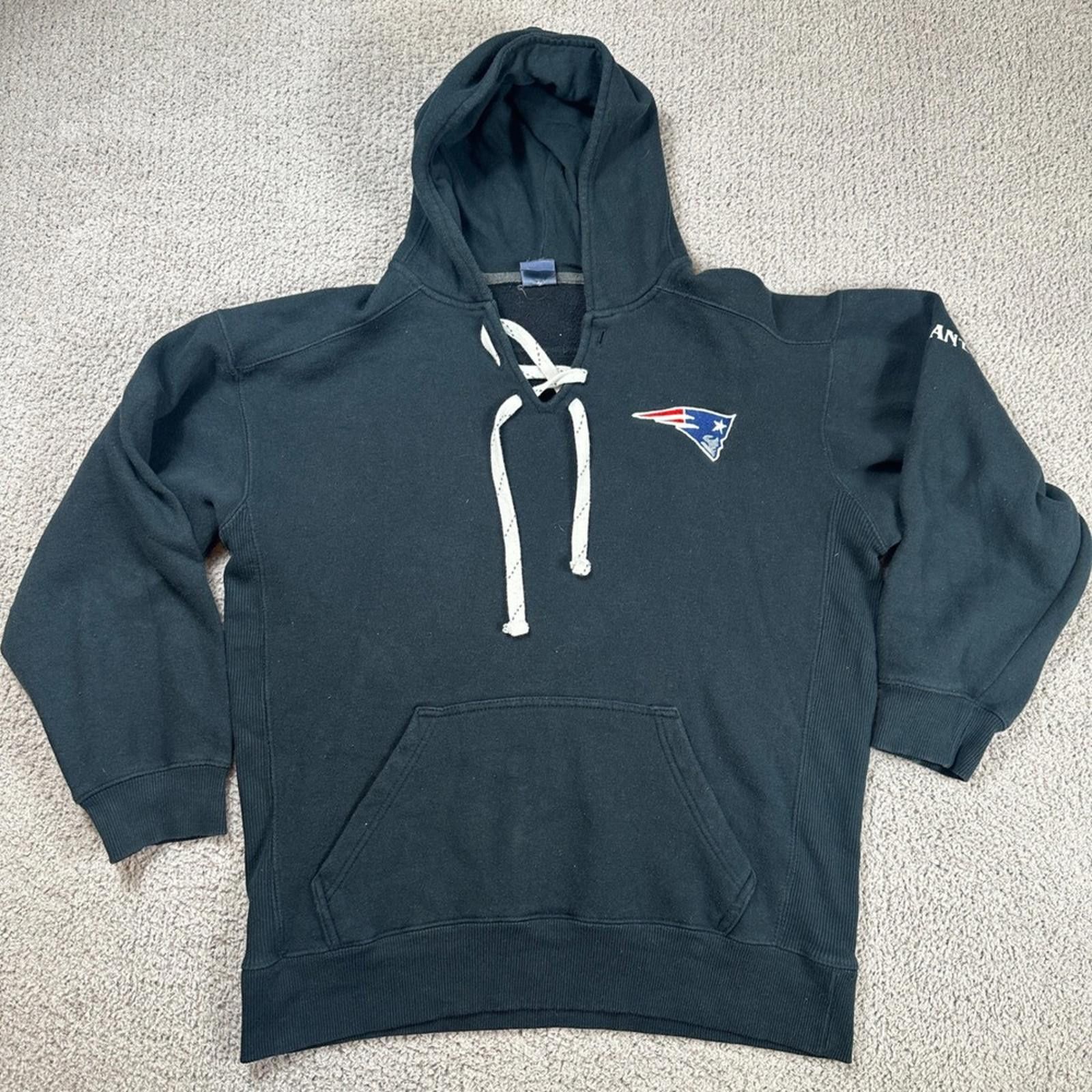 Other New England Patriots Lace Up Hoodie Black Men NFL Sweatshirt Size US L / EU 52-54 / 3 - 1 Thumbnail
