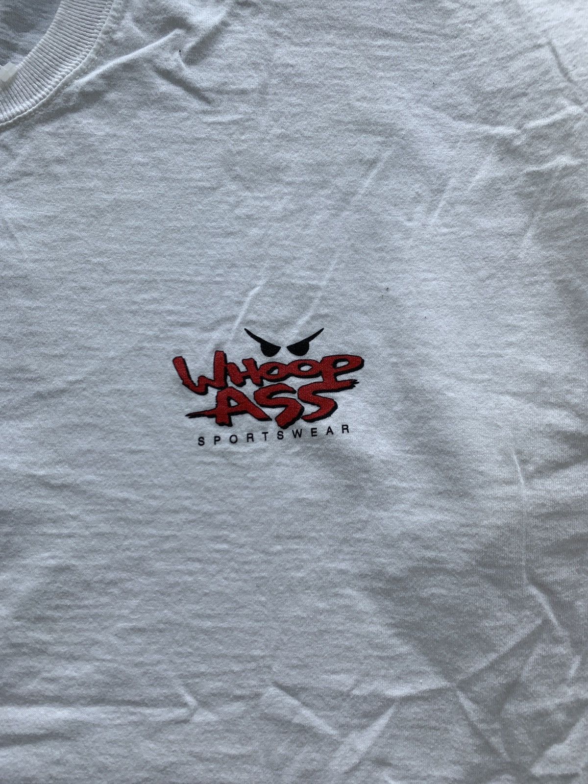 Vintage Vintage 90s Whoop Ass Sportswear Graphic Tee Size US XXL / EU 58 / 5 - 7 Thumbnail