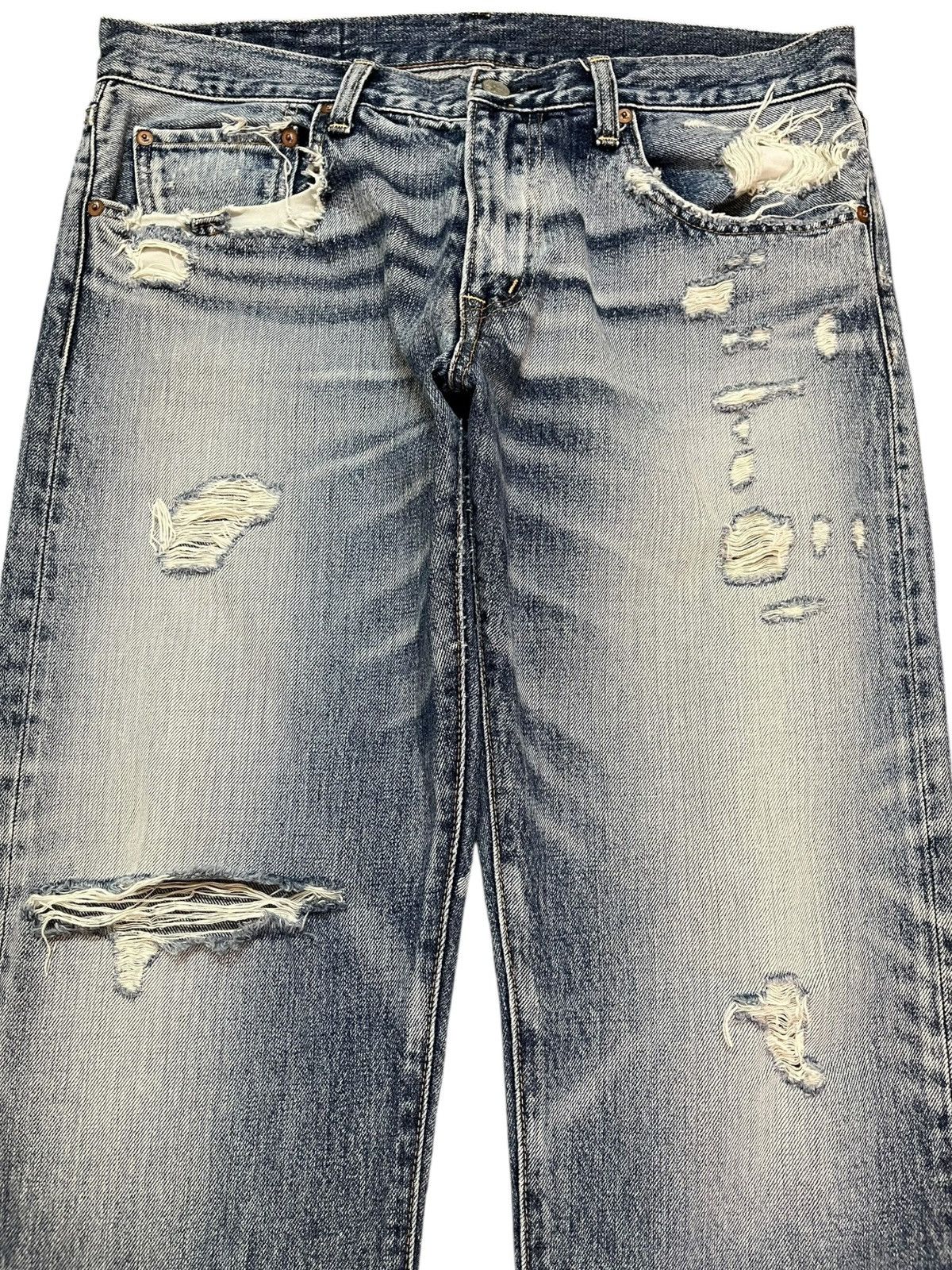 Hysteric Glamour Vintage RNAINC Faded Grunge Distressed Denim Size US 33 - 2 Thumbnail