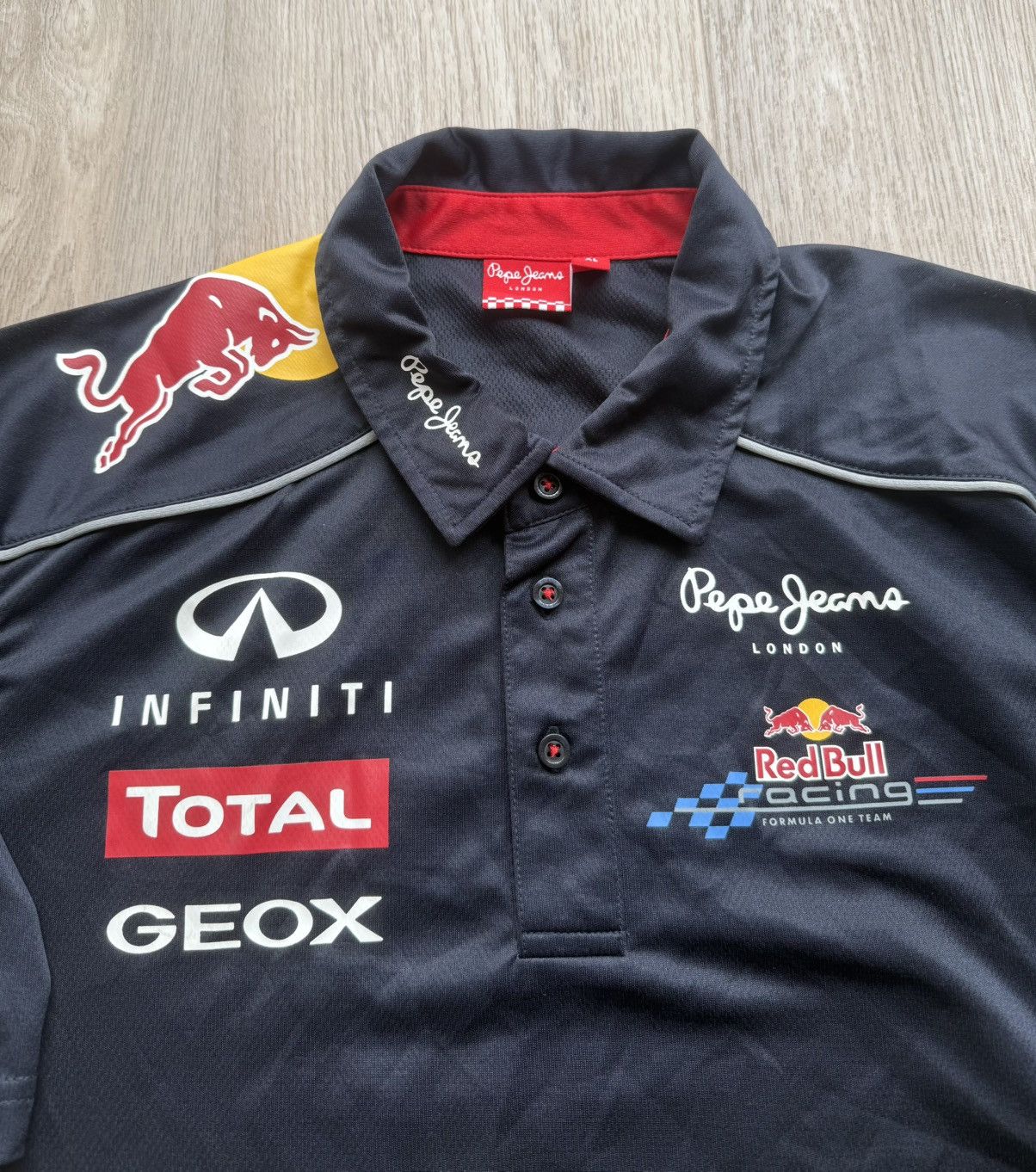 Red Bull Pepe Jeans Red Bull Navy Blue Racing Polo T-Shirt Formula 1 Size US XL / EU 56 / 4 - 4 Thumbnail