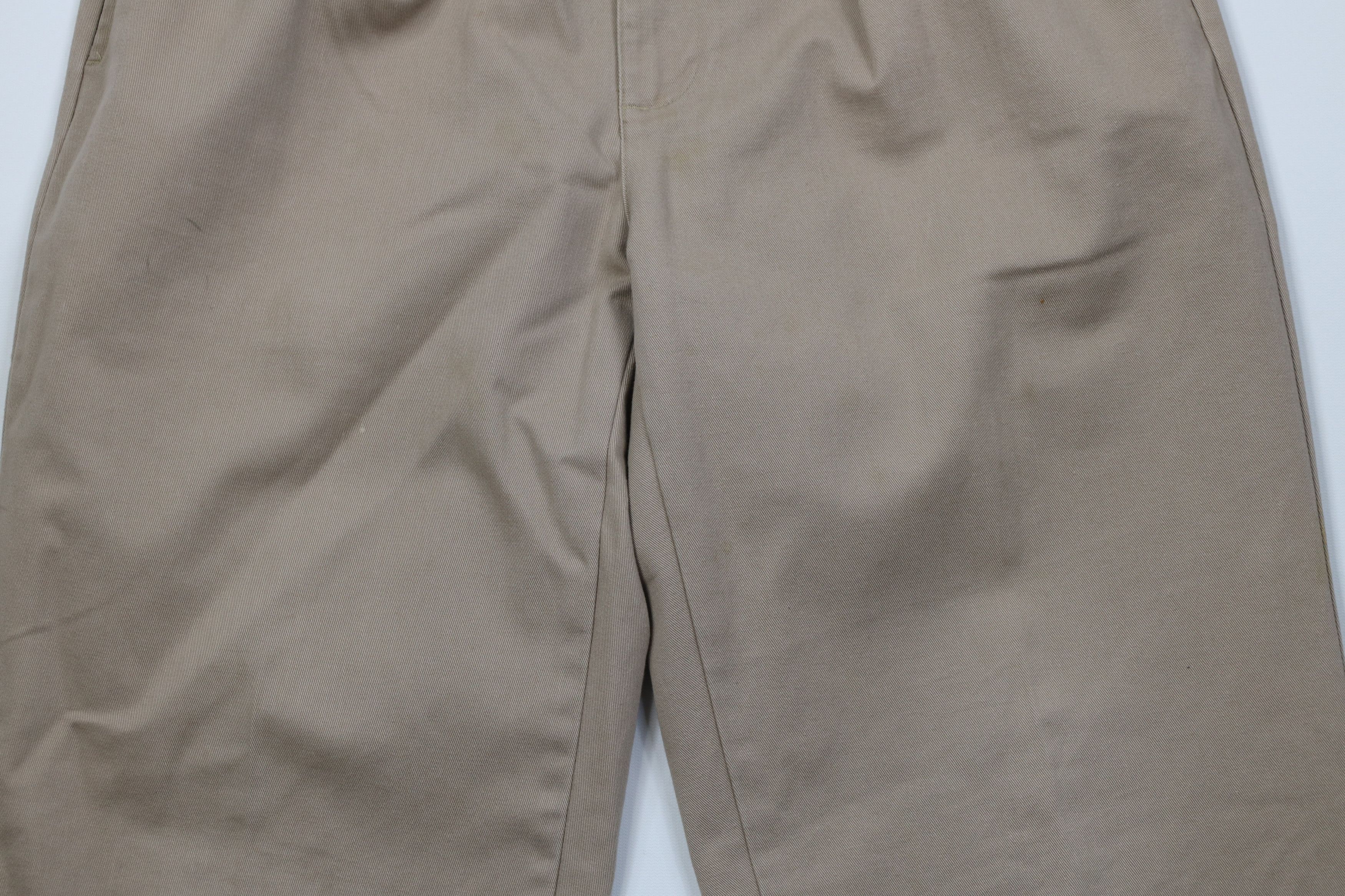 Ralph Lauren Vintage 90s Ralph Lauren Wide Leg Chino Pants Cotton Beige Size US 32 / EU 48 - 3 Thumbnail