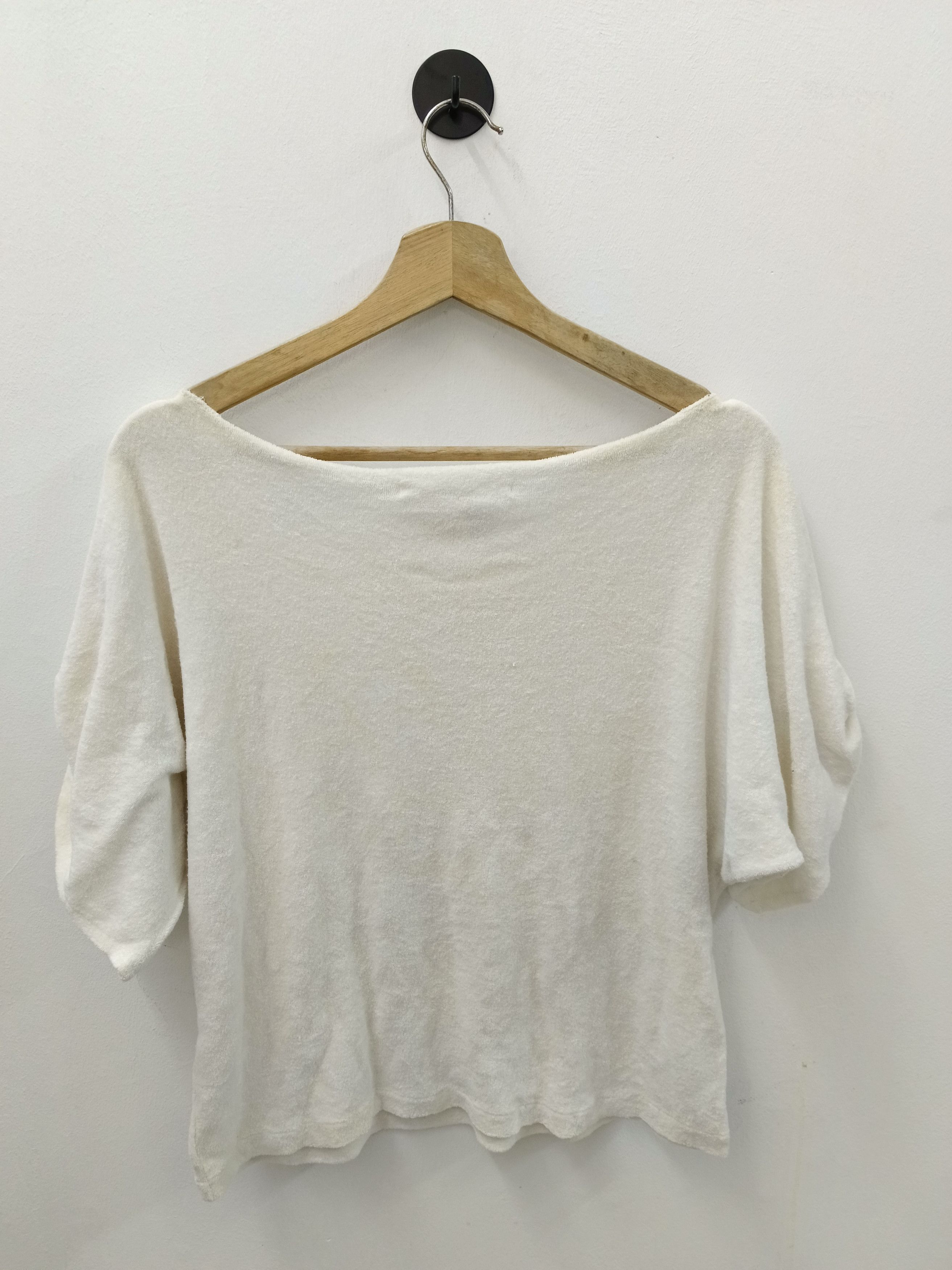 Limi Feu LIMI feu Terry Cloth Boat Neck Top Size S / US 4 / IT 40 - 2 Thumbnail