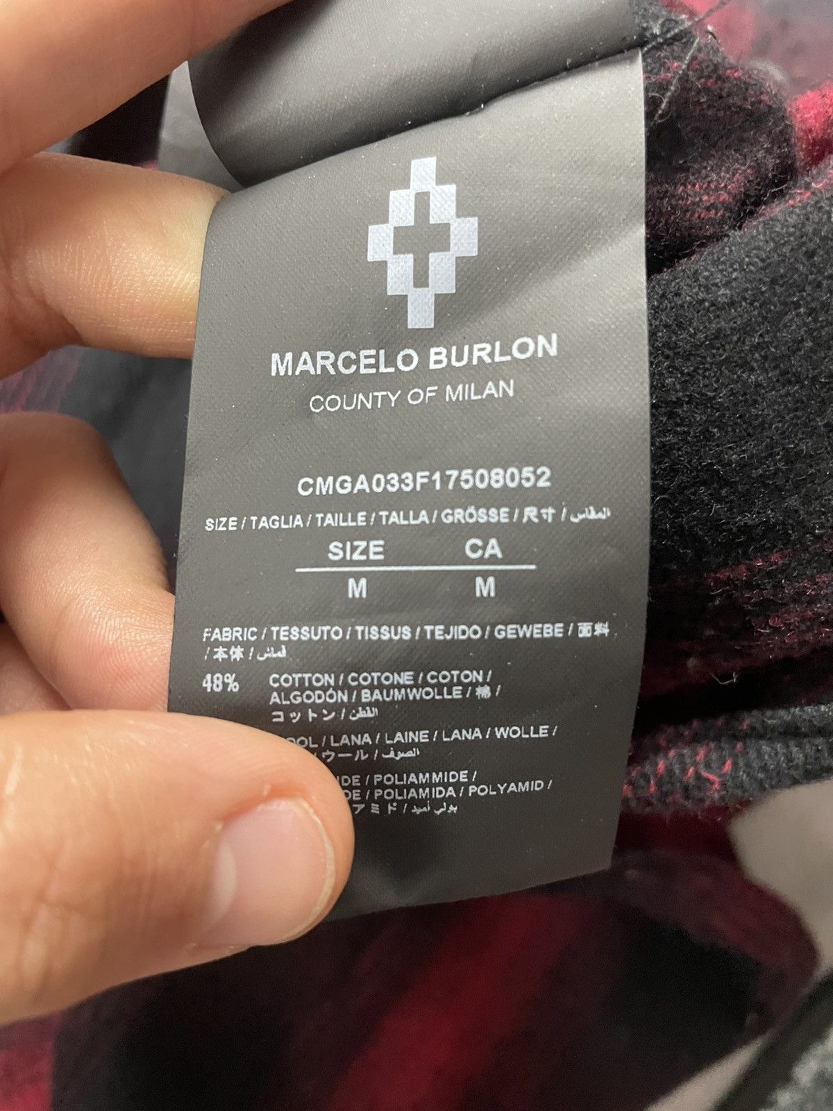 Marcelo Burlon Marcelo Burlon Milan Eagle Flannel Plaid Size US M / EU 48-50 / 2 - 8 Thumbnail