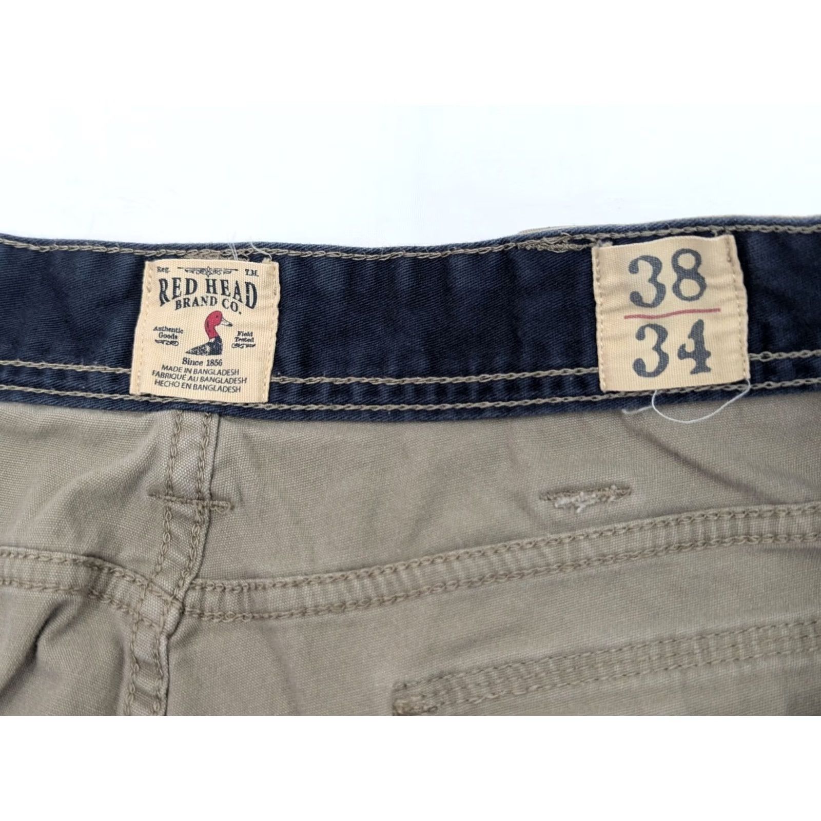 Vintage RedHead Cargo Pants Men 36 Regular Beige Cotton Outdoor Hiking Work Casual Size US 36 / EU 52 - 7 Thumbnail