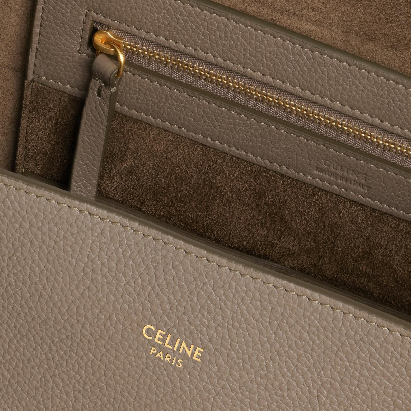 Celine o1bcso1str1024 Size: OS / Cabas Medium Tote Bag in Brown Size ONE SIZE - 4 Thumbnail