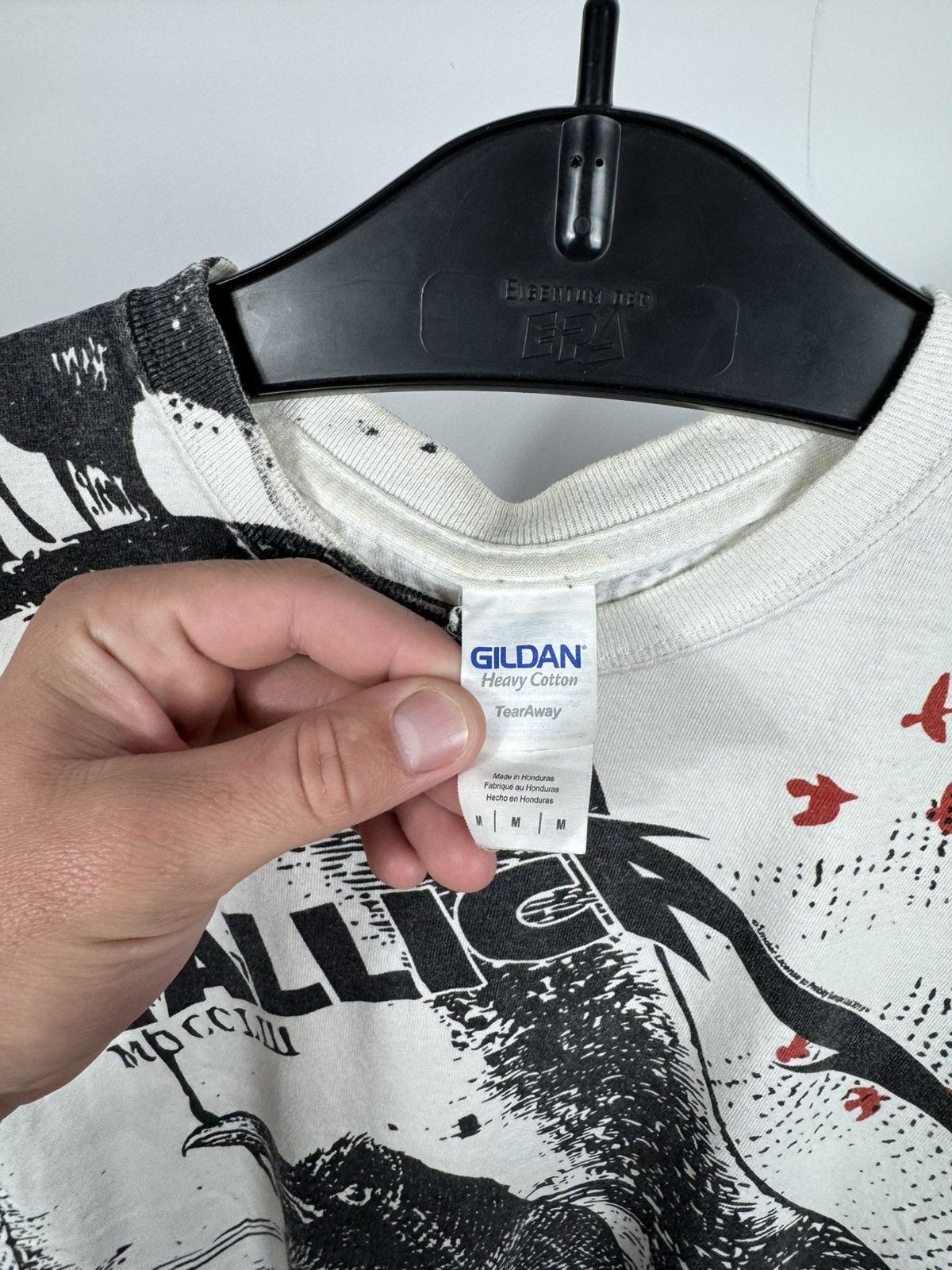 Metallica Metallica All Over Print T Shirt Raven Graphic 2013 Band M Size US M / EU 48-50 / 2 - 6 Thumbnail