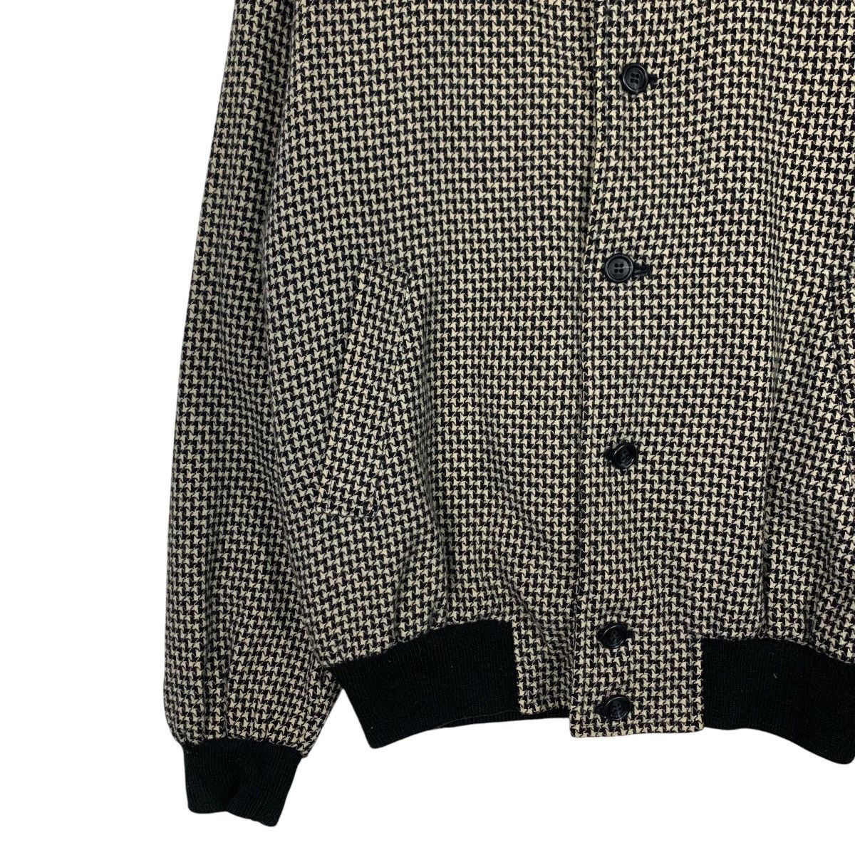 Japanese Brand MEN’S JAC Houndstooth Button Collared Wool Jacket #2078-C91 Size US M / EU 48-50 / 2 - 3 Thumbnail