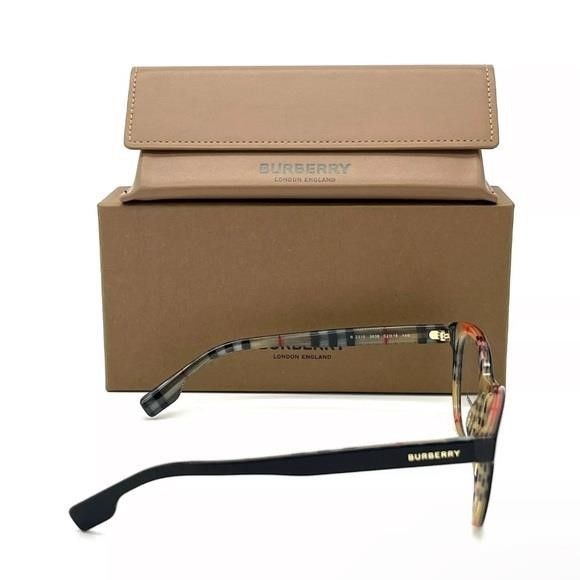 Burberry BURBERRY BE2315 3038 Black / Demo Lens 52 Eyeglasses Size ONE SIZE - 4 Thumbnail