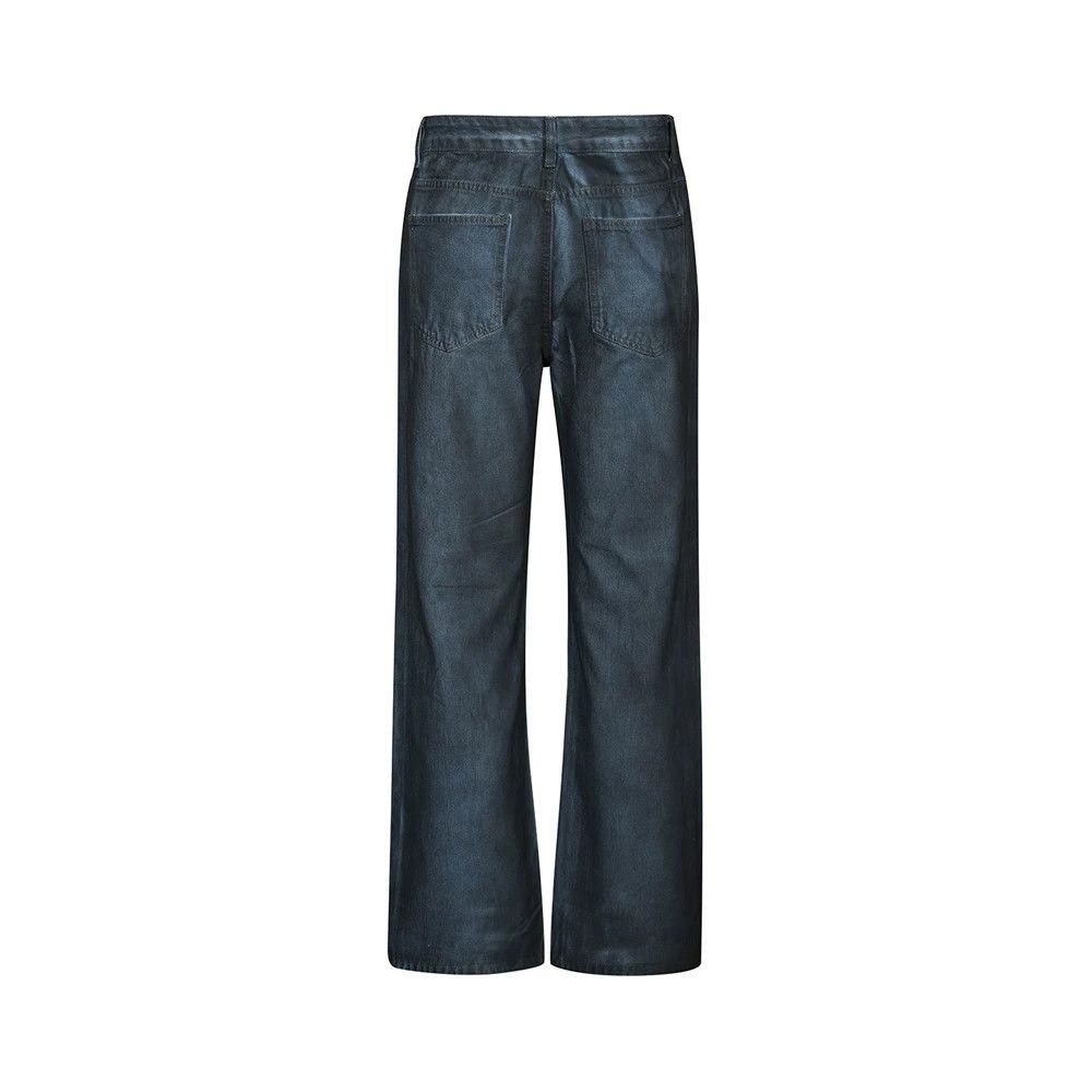 Vintage Men's punk snake print distressed heavy spray-dyed jeans Size US 32 / EU 48 - 2 Thumbnail