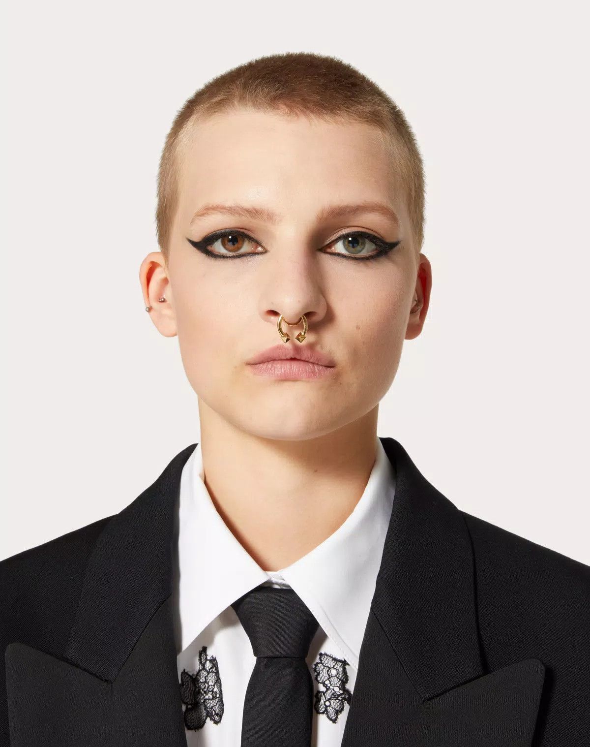 Valentino oc11z0725 Size:OS/Rockstud Metal Nose Ring in Golden Size ONE SIZE - 5 Thumbnail