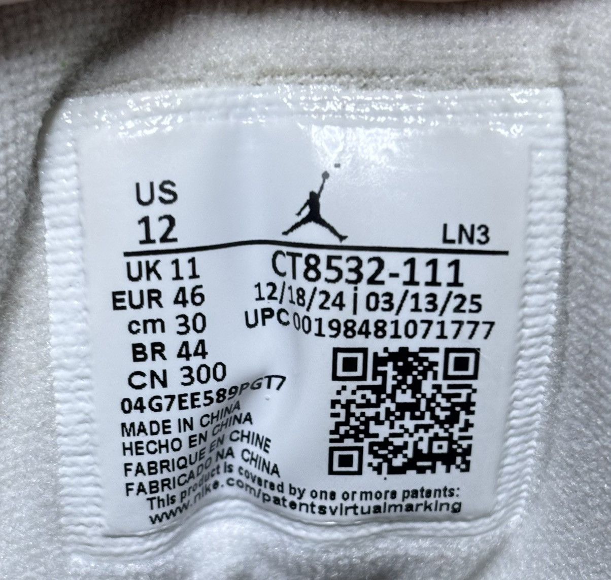 Jordan Brand Jordan 3 Retro Pure Money 2025 Size 12 Size US 12 / EU 45 - 6 Thumbnail