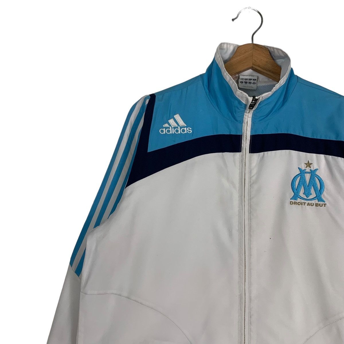 Adidas ADIDAS Olympique de Marseille Youth Light Jacket #0605-C28 Size US XL / EU 56 / 4 - 3 Thumbnail