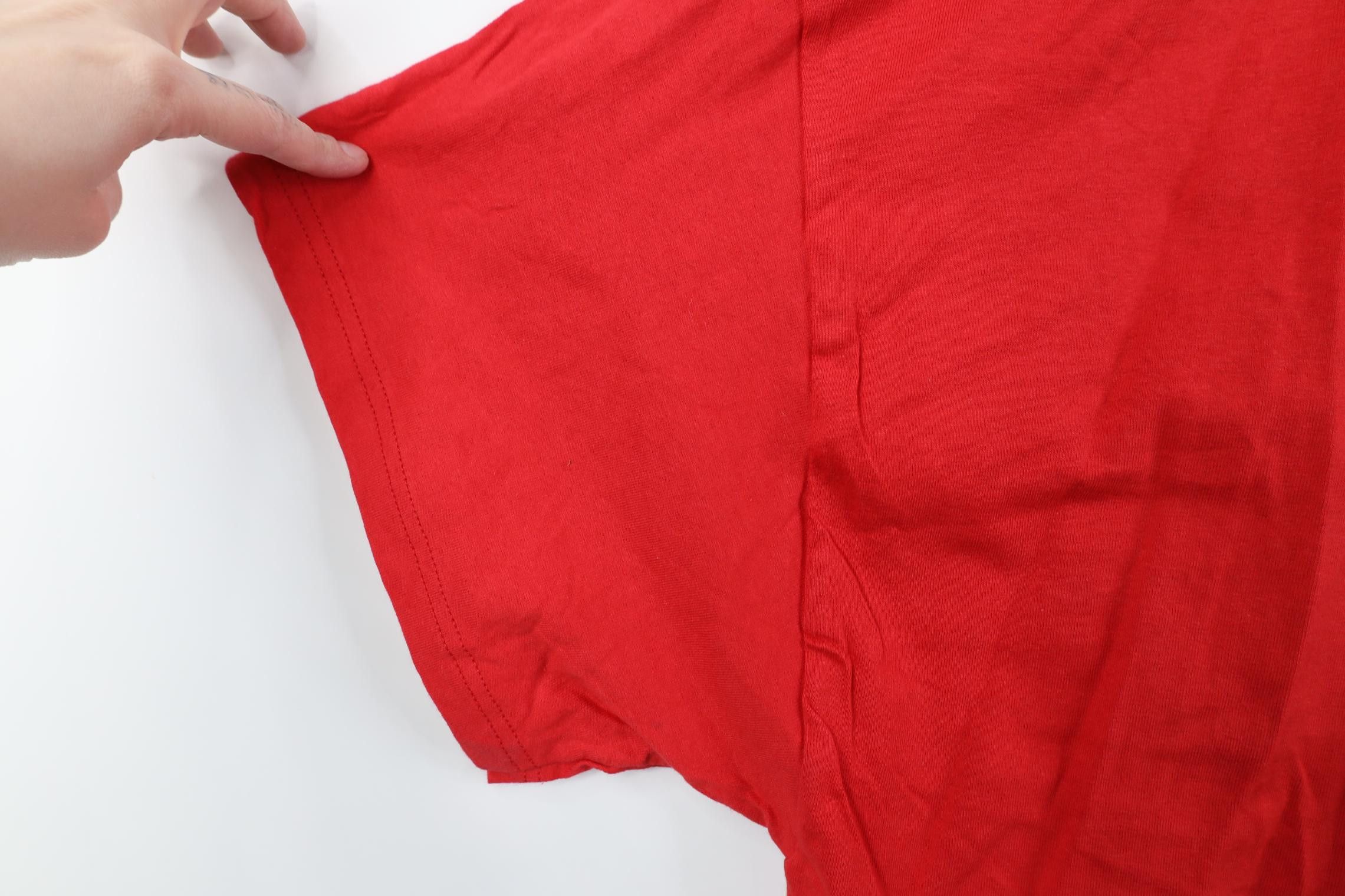 Hanes Vintage 90s Y2K Hanes Blank Pocket T-Shirt Red Cotton Size US XXL / EU 58 / 5 - 7 Thumbnail