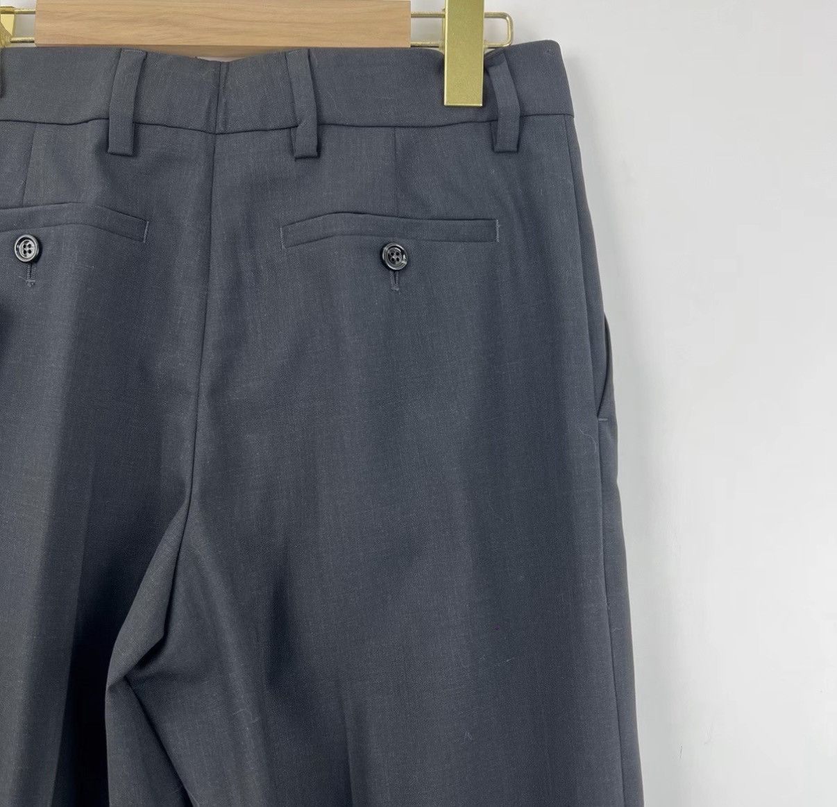 Prada Prada Black Wool Suit Trousers K12 Size 26" / US 2 / IT 38 - 6 Thumbnail