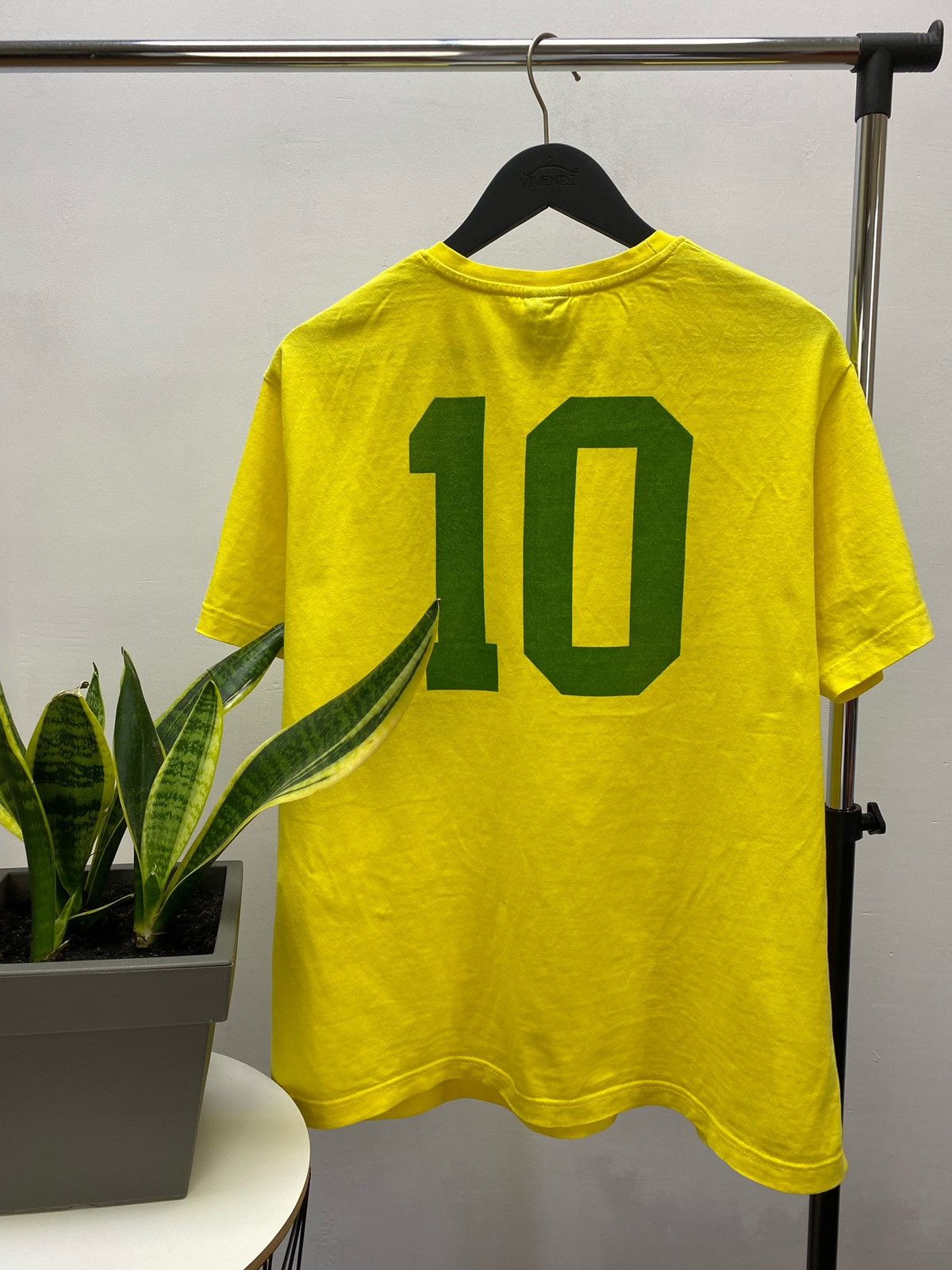 Other × Vintage Brazil 10 Pele Toffs Football Soccer Jersey Retro Remake Size US L / EU 52-54 / 3 - 2 Thumbnail