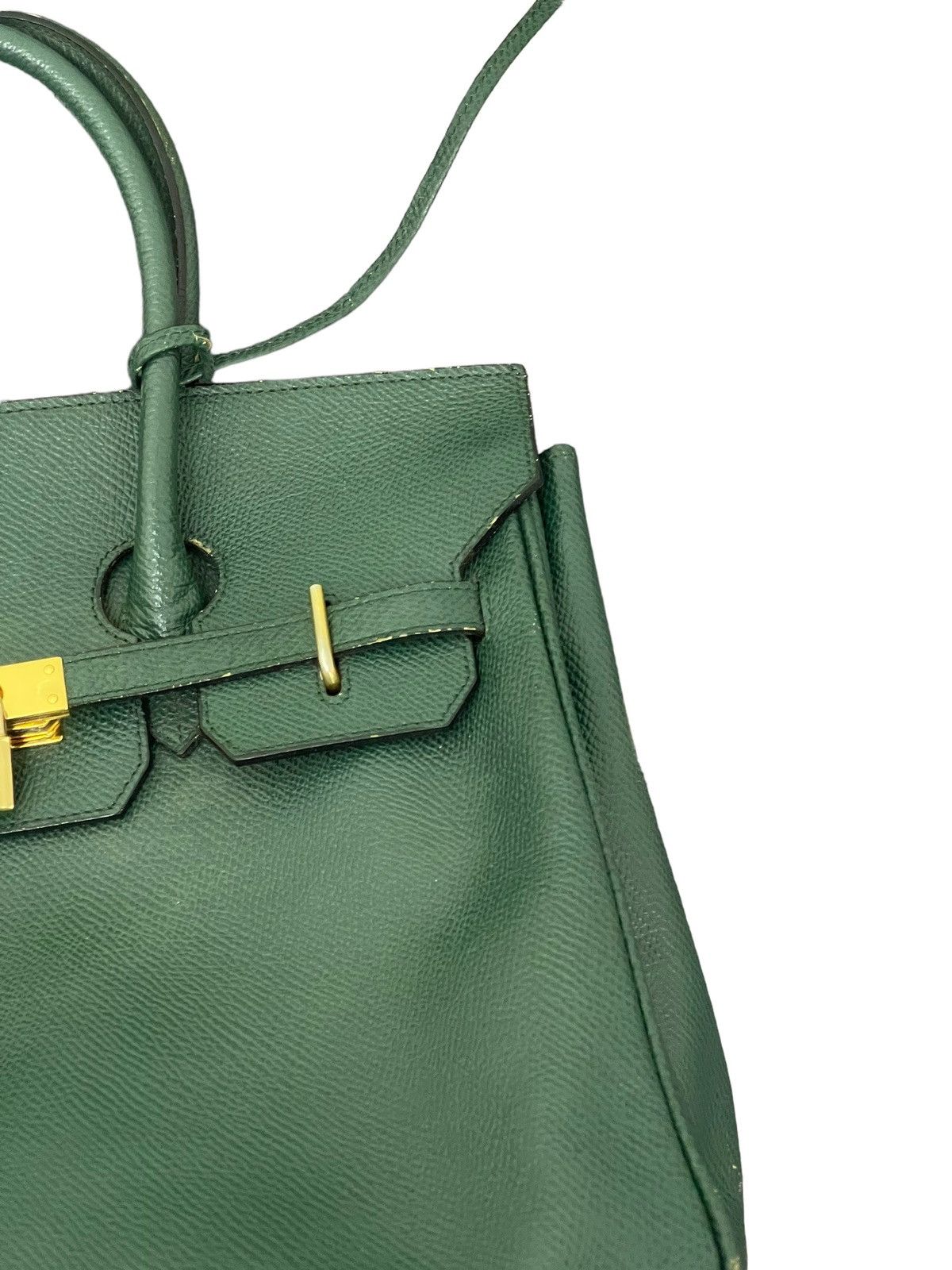 Japanese Brand Birkin Bag Leather Shufirst Like Hermes 3🟩 Size ONE SIZE - 9 Thumbnail
