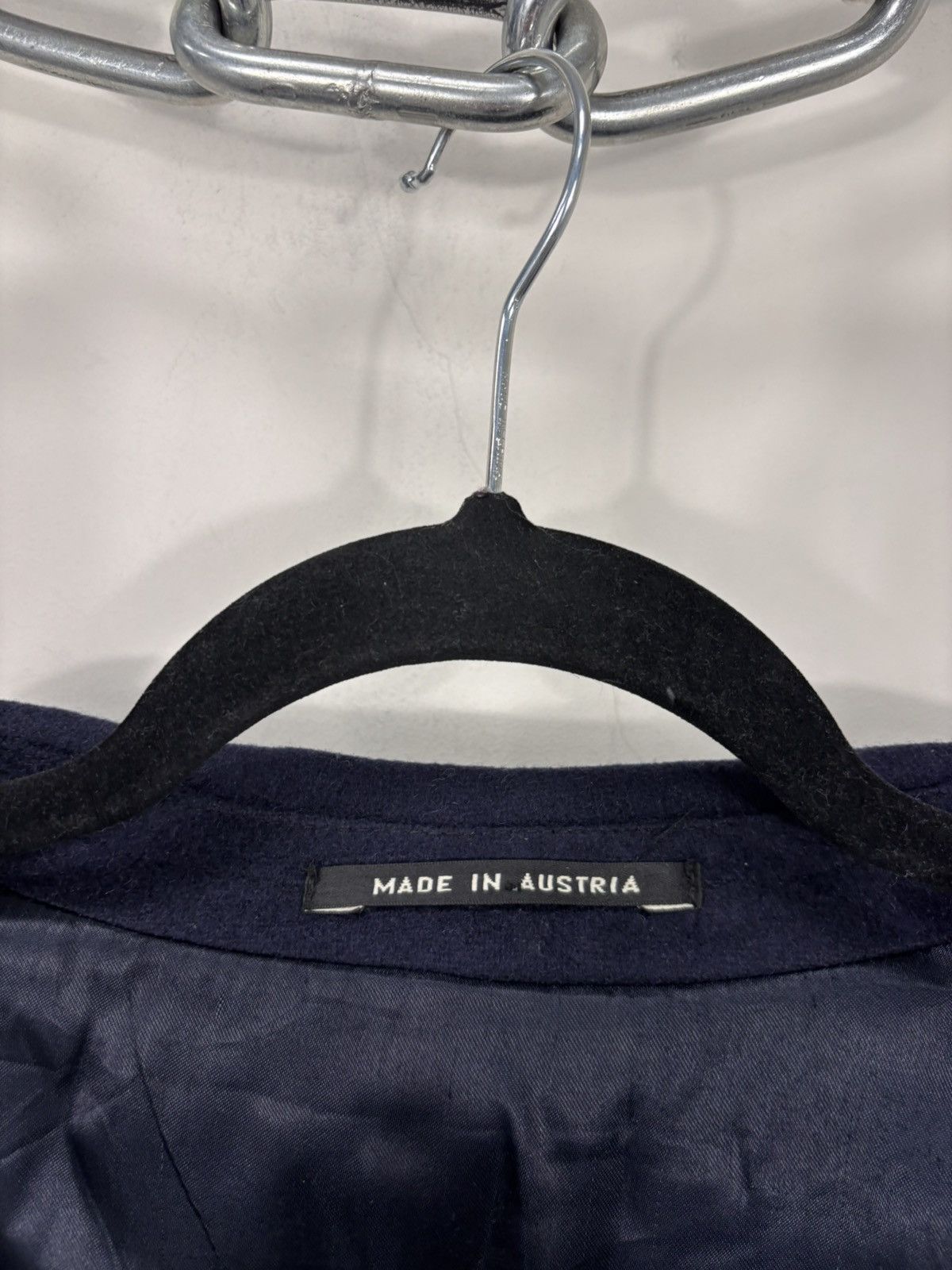 Other Vintage Steinbock Himalaya Loden Navy Blue Wool Overcoat Size US XL / EU 56 / 4 - 14 Thumbnail