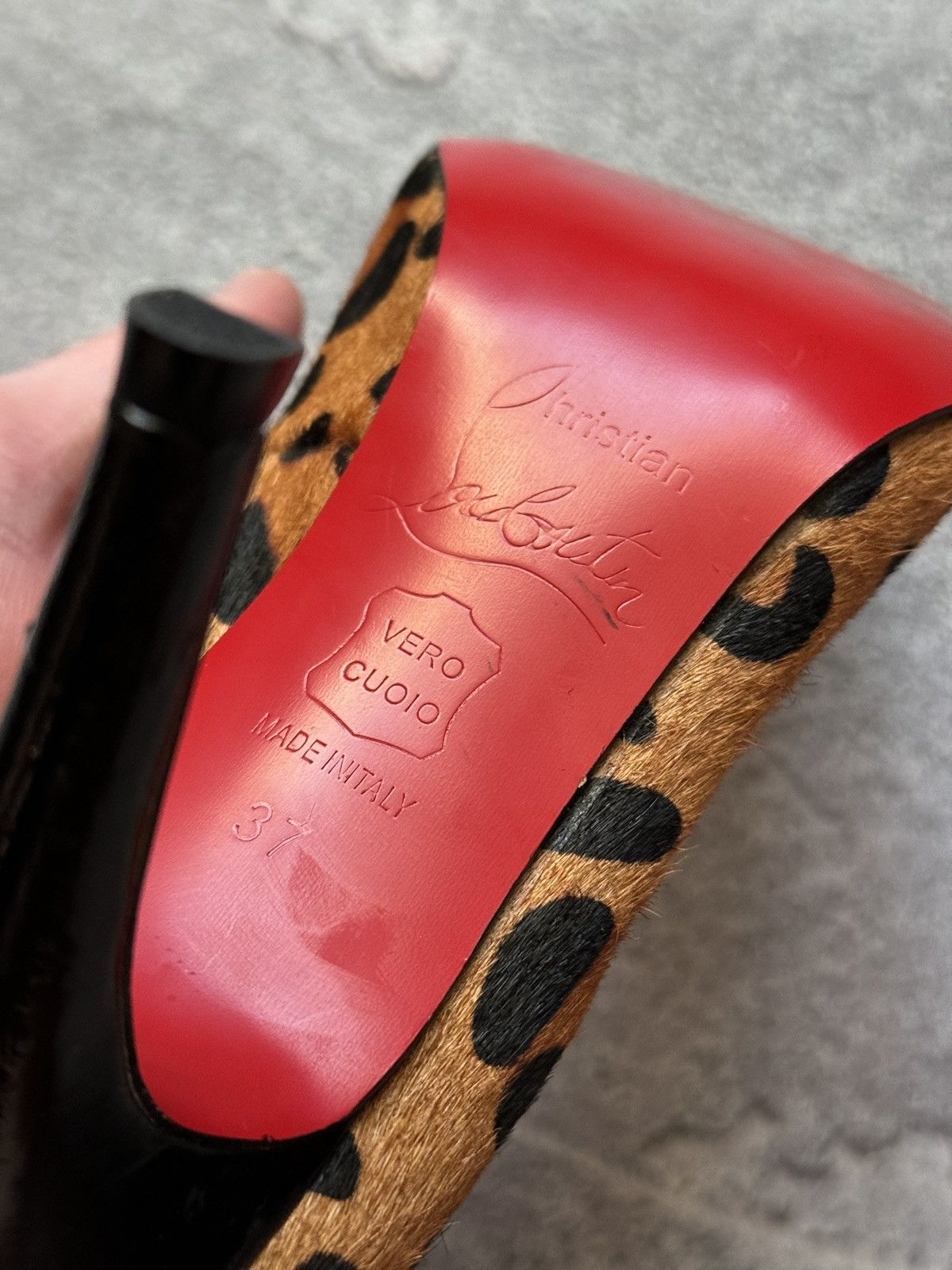 Christian Louboutin Christian Louboutin 37 leopard 🐆 heels 👠 shoes high Size US 7 / IT 37 - 12 Thumbnail