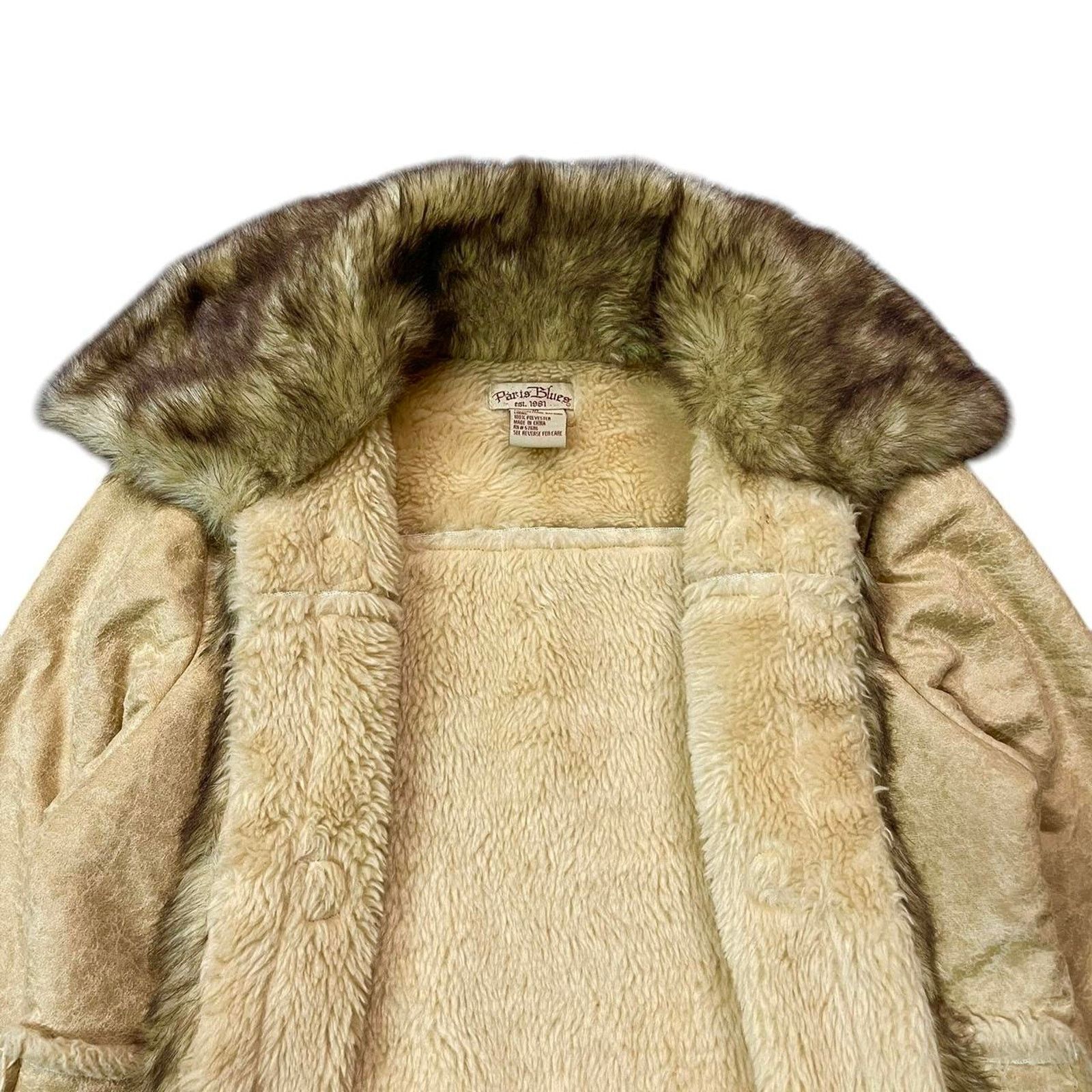 Vintage VTG Y2K boho hippie Paris Blues suede Penny Lane afghan Coat Size XL / US 12-14 / IT 48-50 - 4 Thumbnail