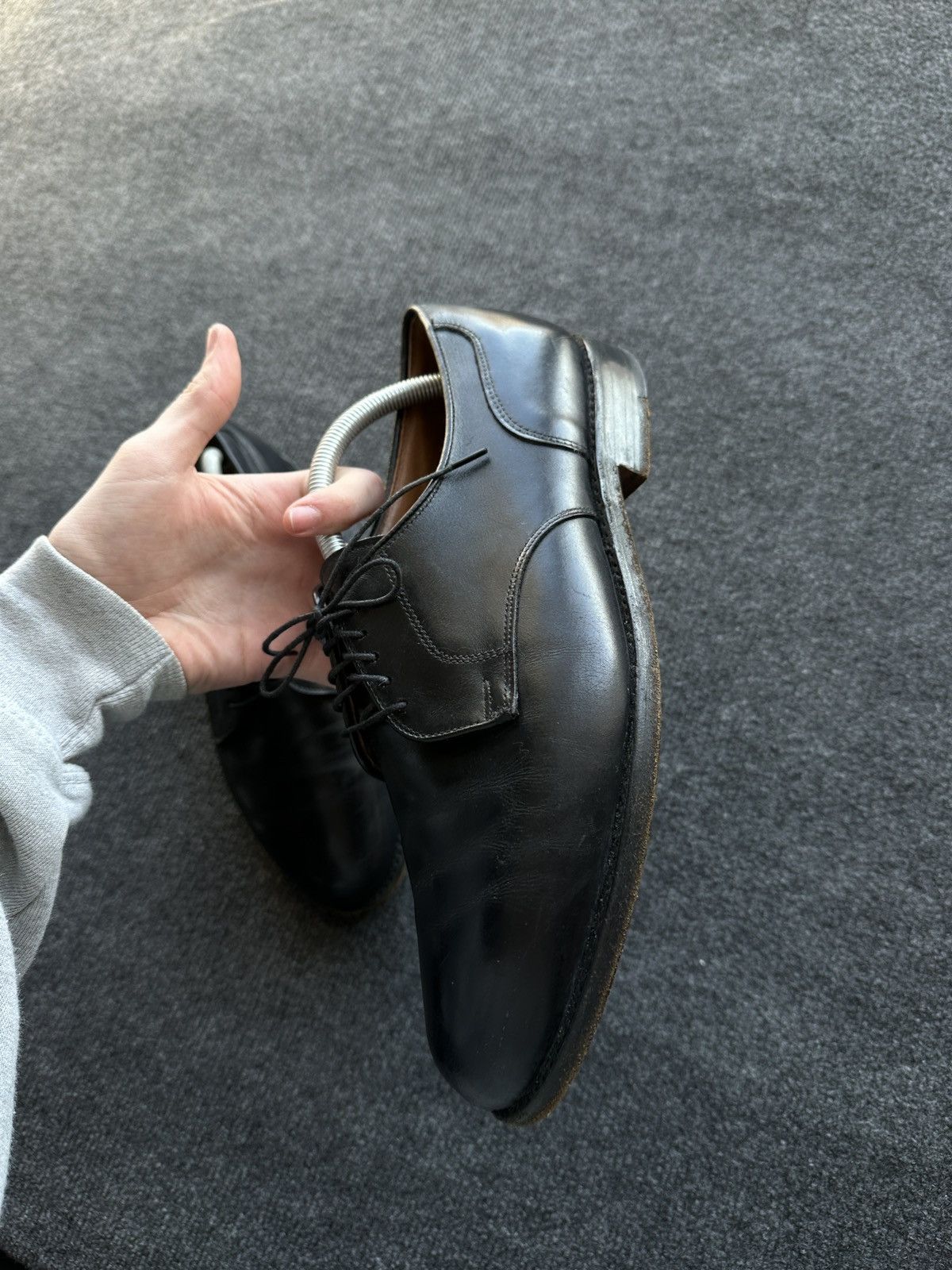 Allen Edmonds LUXURY 🚨 ALLEN EDMONDS VNTG SHOES MEN BLACK LUXURY RARE Size US 9.5 / EU 42-43 - 9 Thumbnail