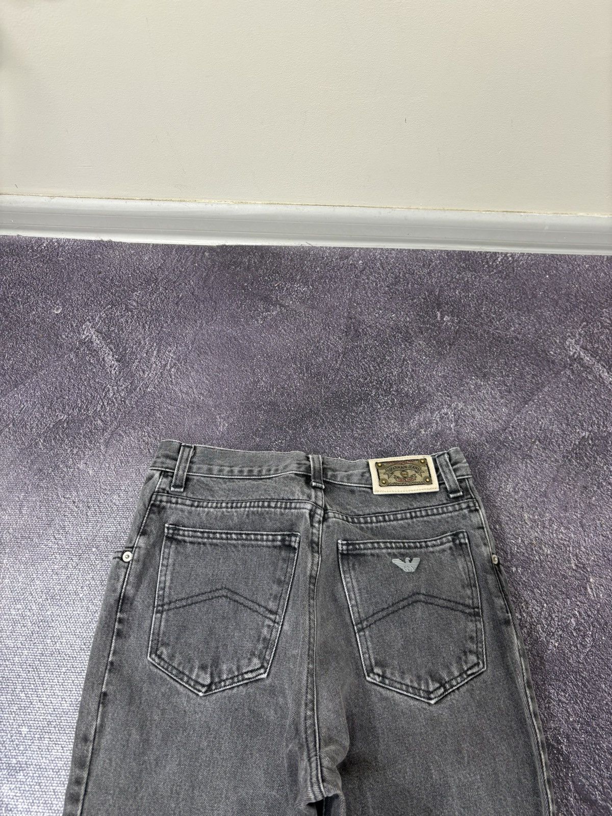 Armani Vintage Armani Jeans 90s Gray Luxury Denim Skinny Jeans Size US 28 / EU 44 - 6 Thumbnail