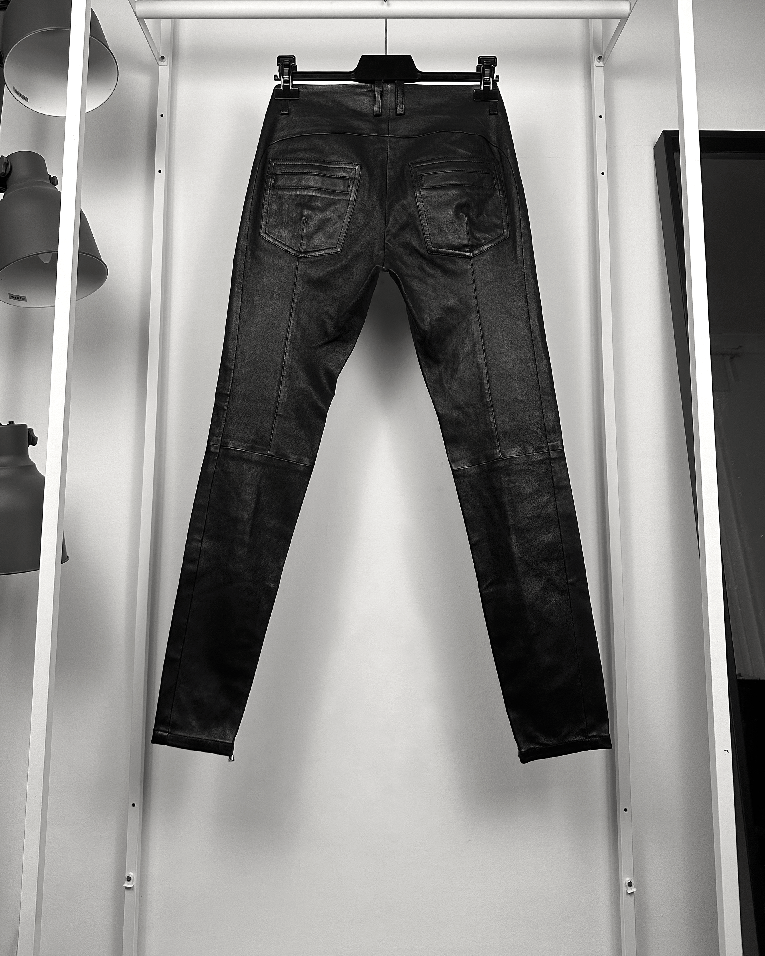 Balmain Balmain Christophe Decarnin Leather Biker Pants Size US 28 / EU 44 - 2 Thumbnail