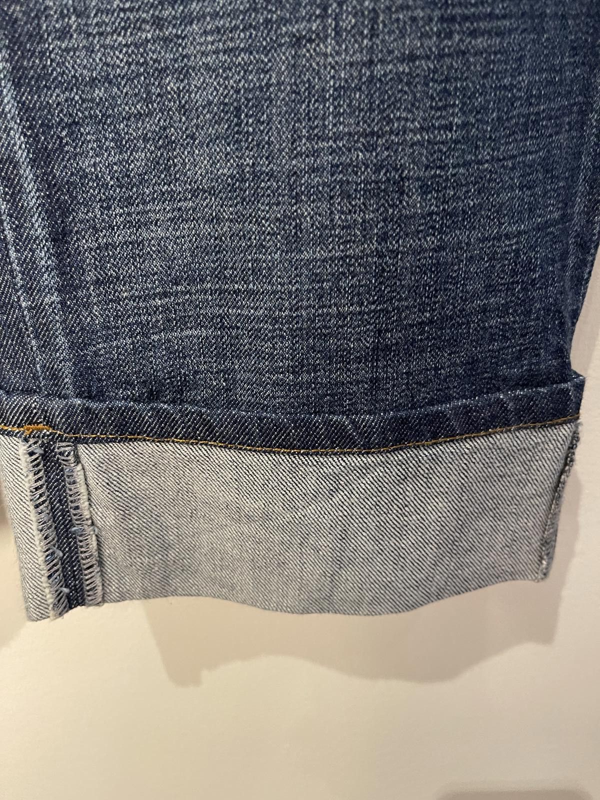 Designer Innocence cutoff jeans with side zip Size 36" / US 14 / IT 50 - 6 Thumbnail