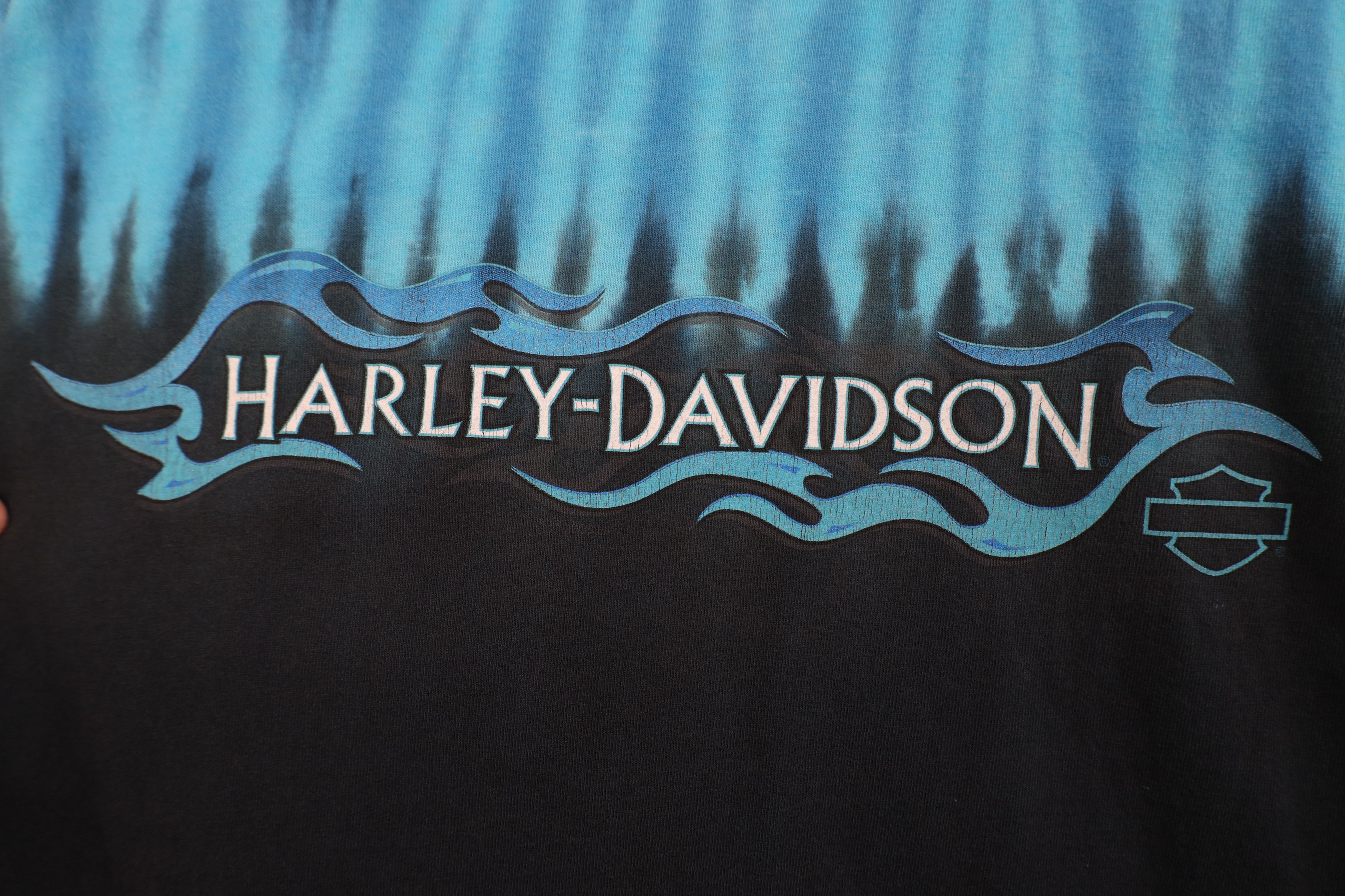 Harley Davidson Vintage Y2K Harley Davidson Tribal Fire Flames T-Shirt USA Size US L / EU 52-54 / 3 - 4 Thumbnail