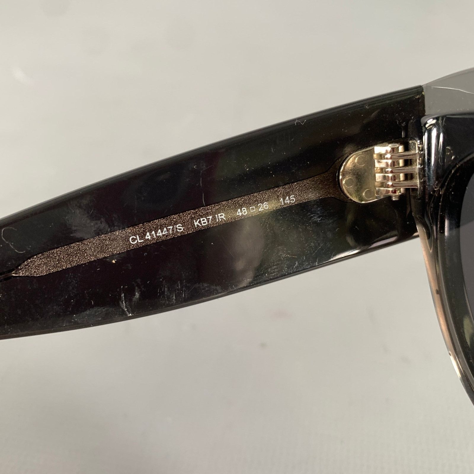 Celine CELINE Grey Acetate Sunglasses Size ONE SIZE - 6 Thumbnail