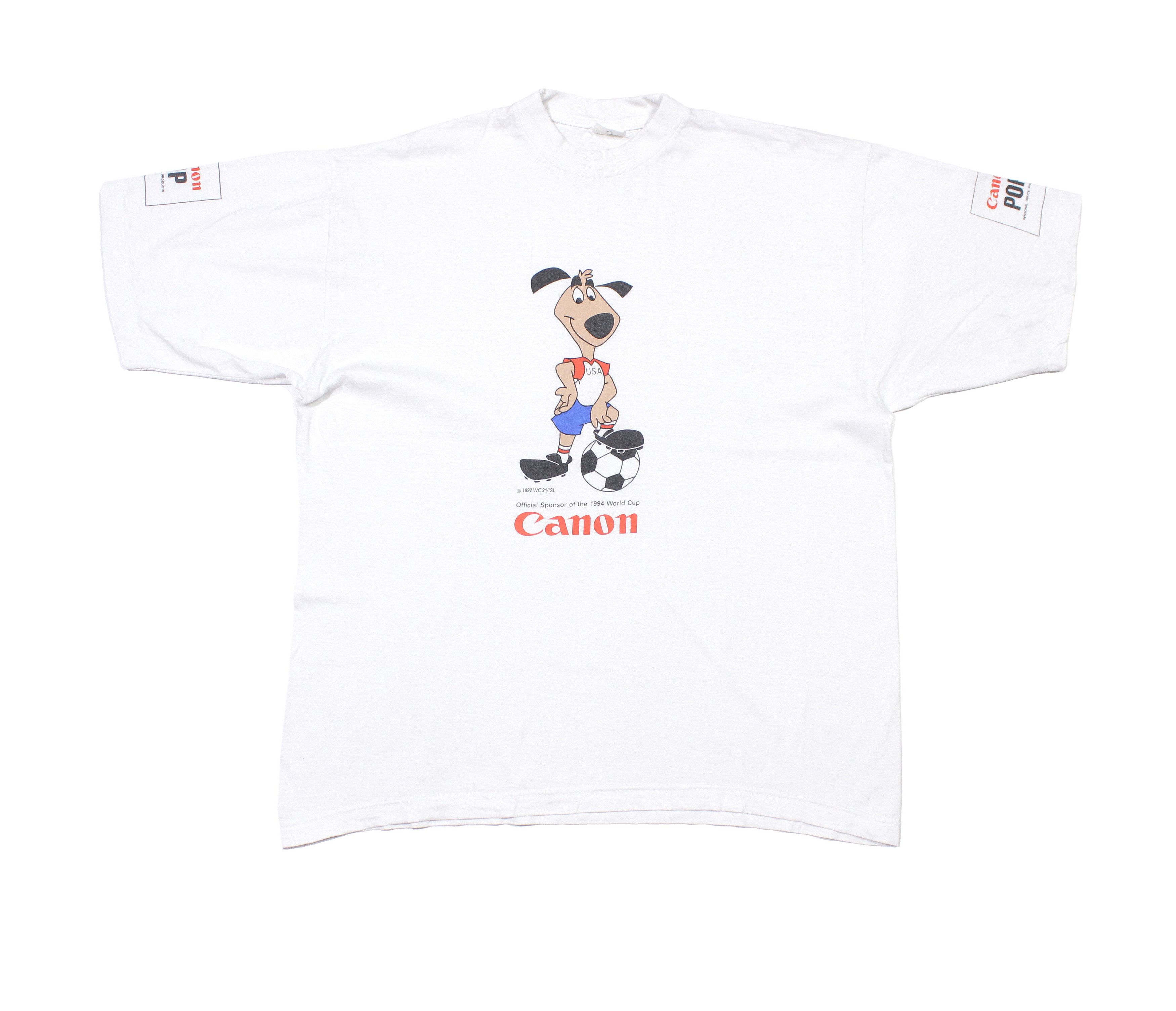 Canon 1992 World Cup Big Logo T-Shirt Size US L / EU 52-54 / 3 - 1 Thumbnail