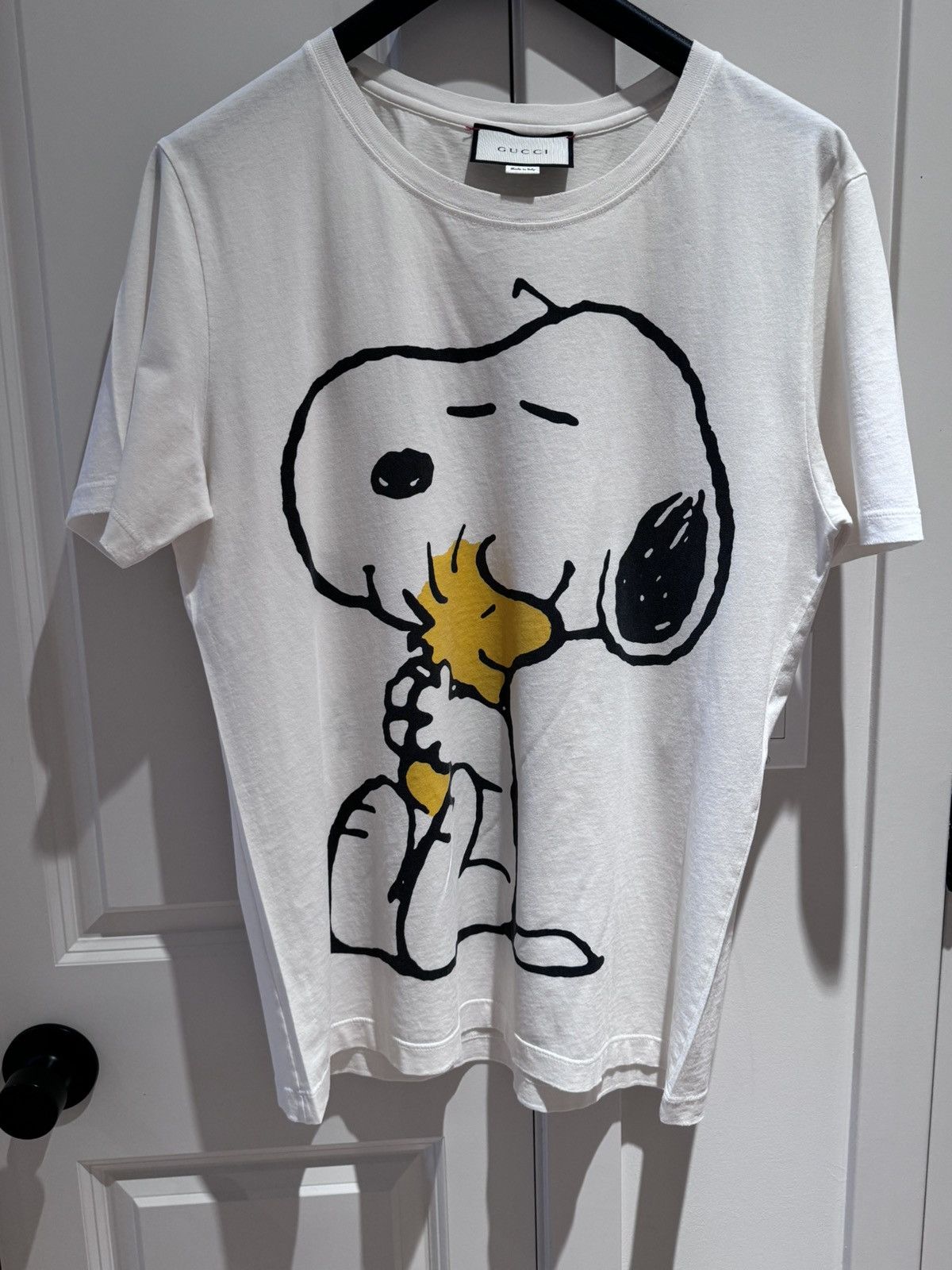 image of Gucci Snoopy X Woodstock Tee Asap Rocky in White, Men's (Size XL)