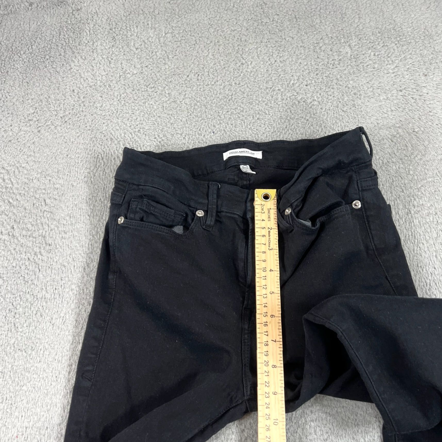 Good American Good American Jeans Women Skinny Black 4 28W 26Inseam Denim 5-Pocket Size 27" / US 4 / IT 40 - 5 Thumbnail
