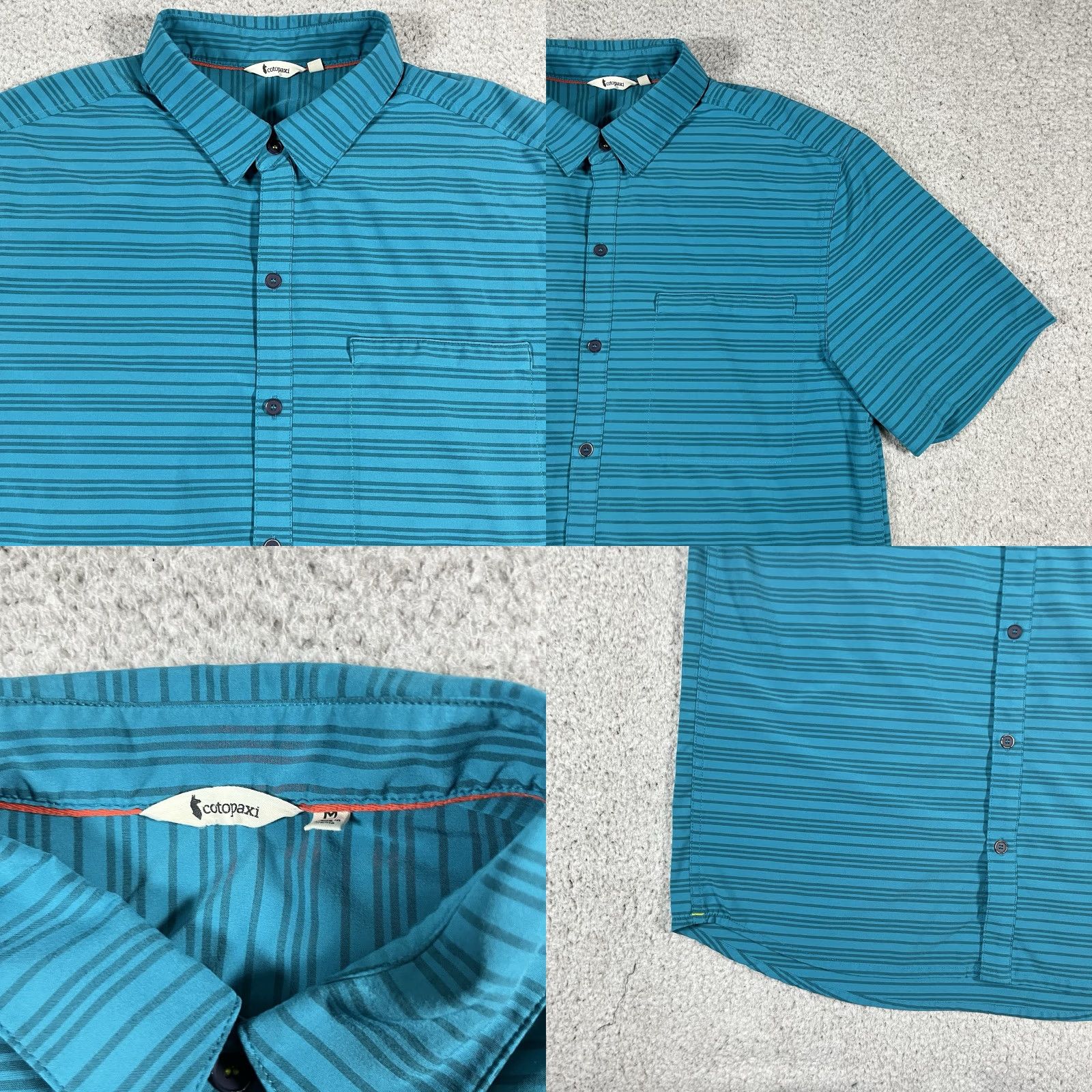 Cotopaxi Cotopaxi Shirt Men M Stripe Button Pocket Lightweight Short Sleeve Travel Cambio Size US M / EU 48-50 / 2 - 8 Thumbnail