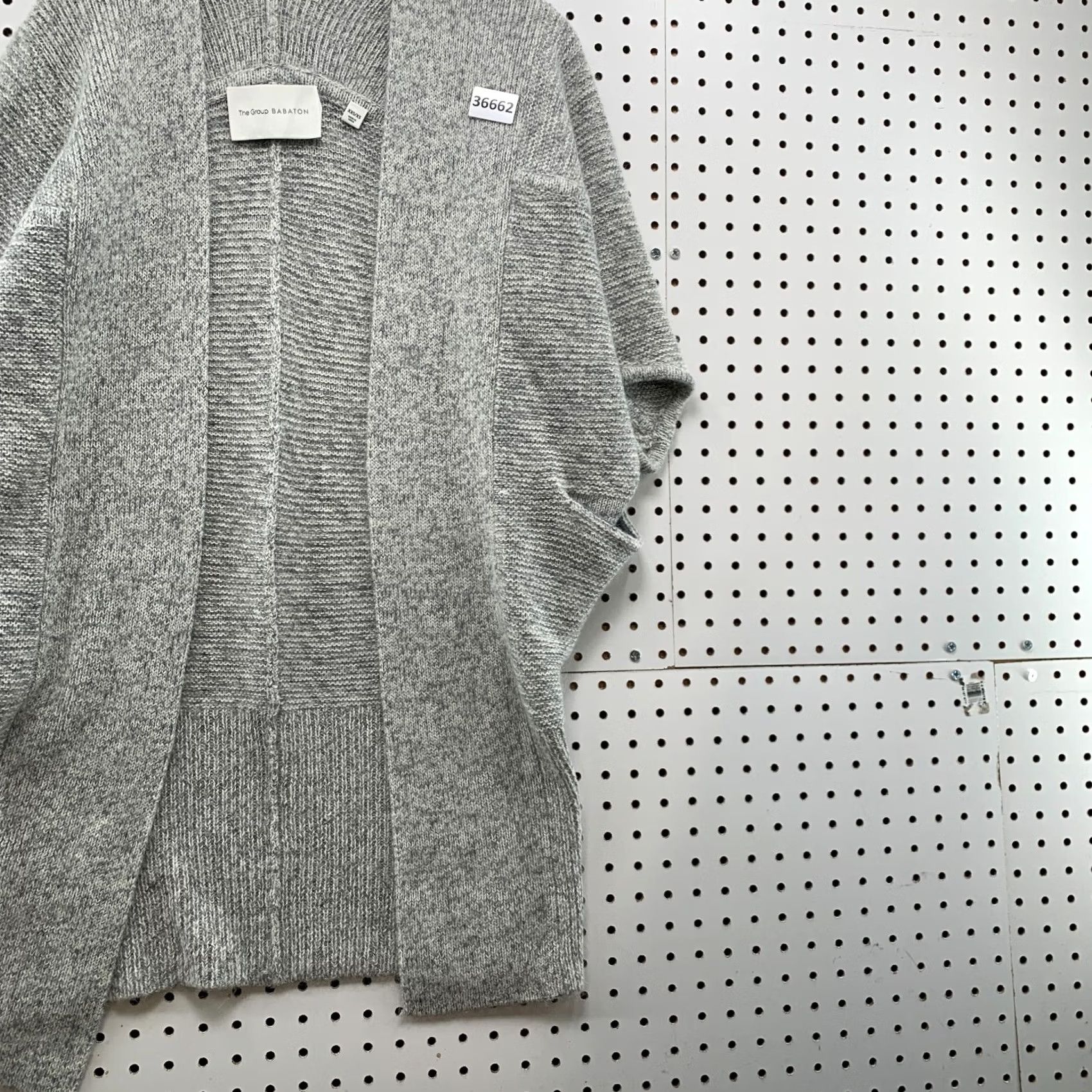Vintage Babaton Aritzia XS Javier Open Cardigan Alpaca Mohair Wool Blend Grey Womens Size XS / US 0-2 / IT 36-38 - 4 Thumbnail