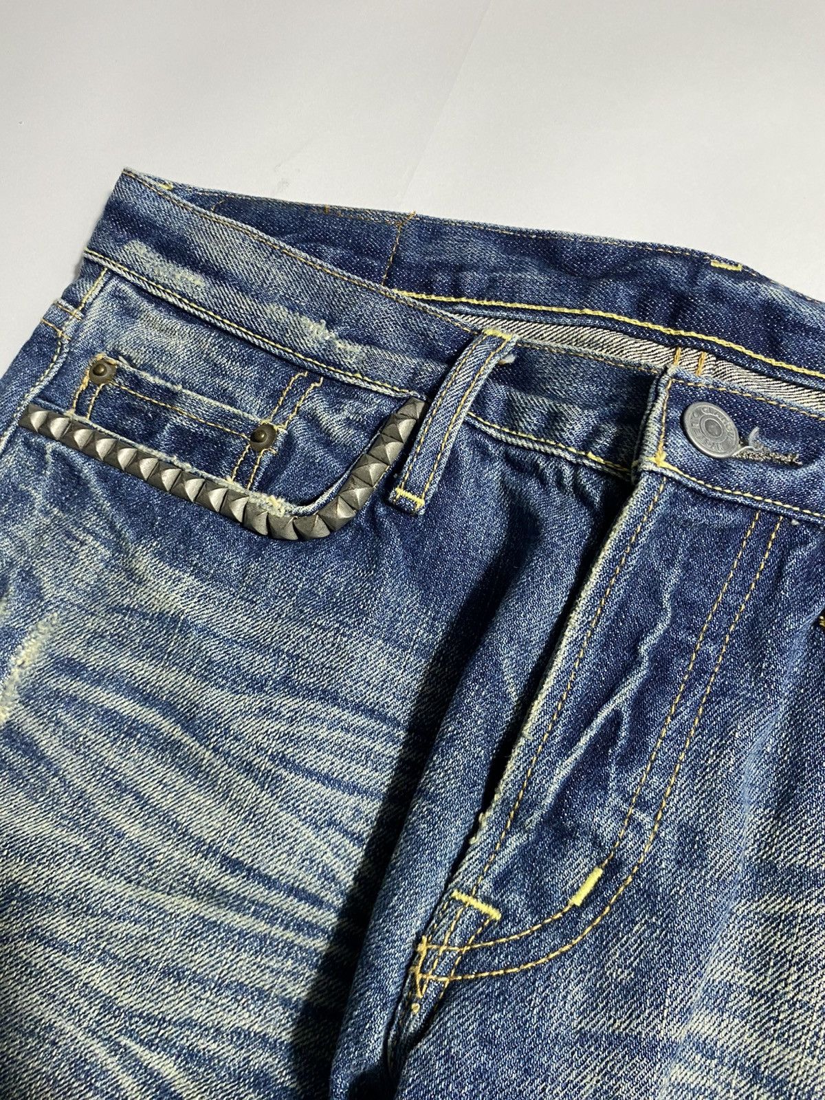 Hysteric Glamour HYSTERIC GLAMOUR DISTRESSED REPAIRED DESIGN DENIM JEANS Size US 30 / EU 46 - 4 Thumbnail