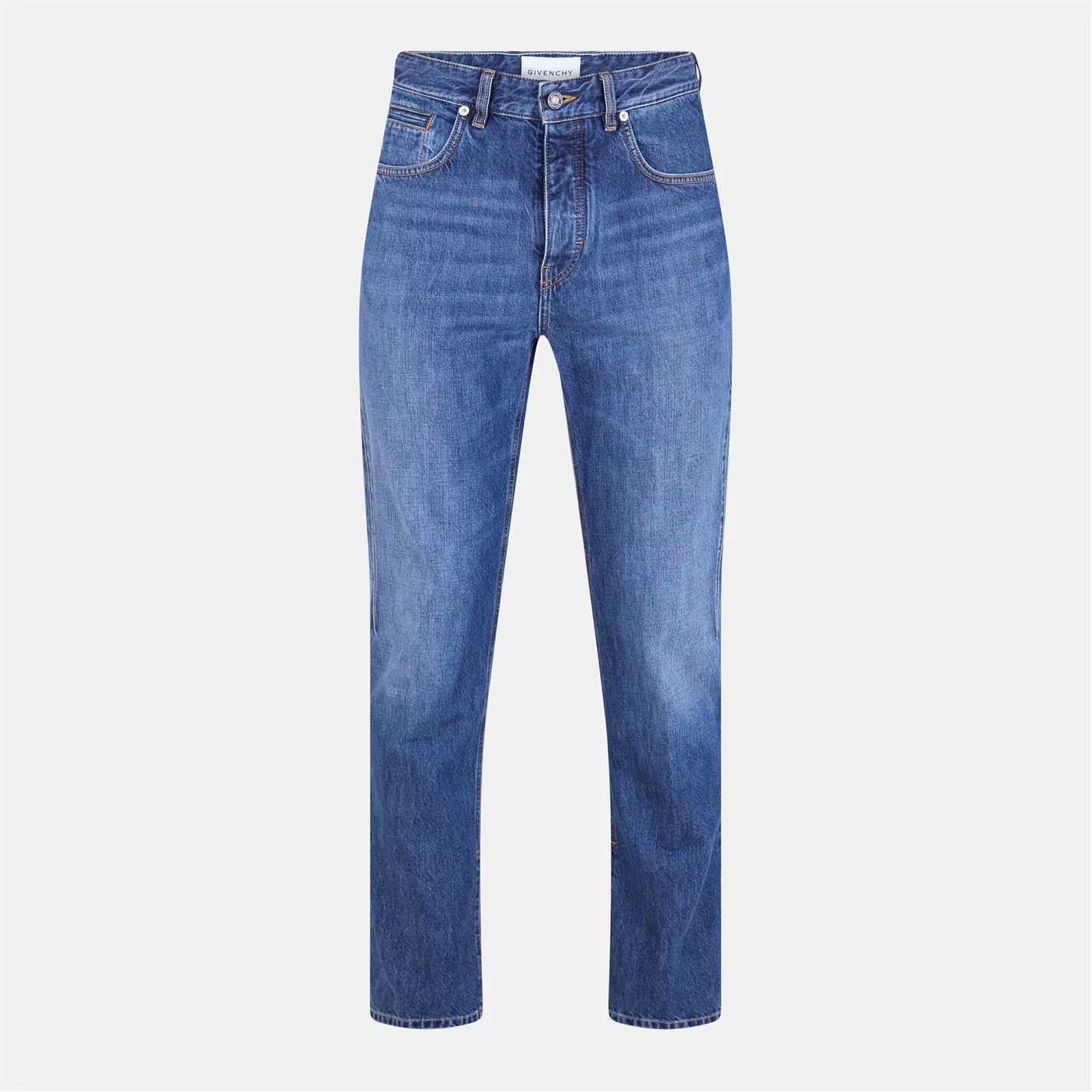 Givenchy o1g2r1mq0426 Straight Leg Jeans in Blue Size US 34 / EU 50 - 1 Thumbnail