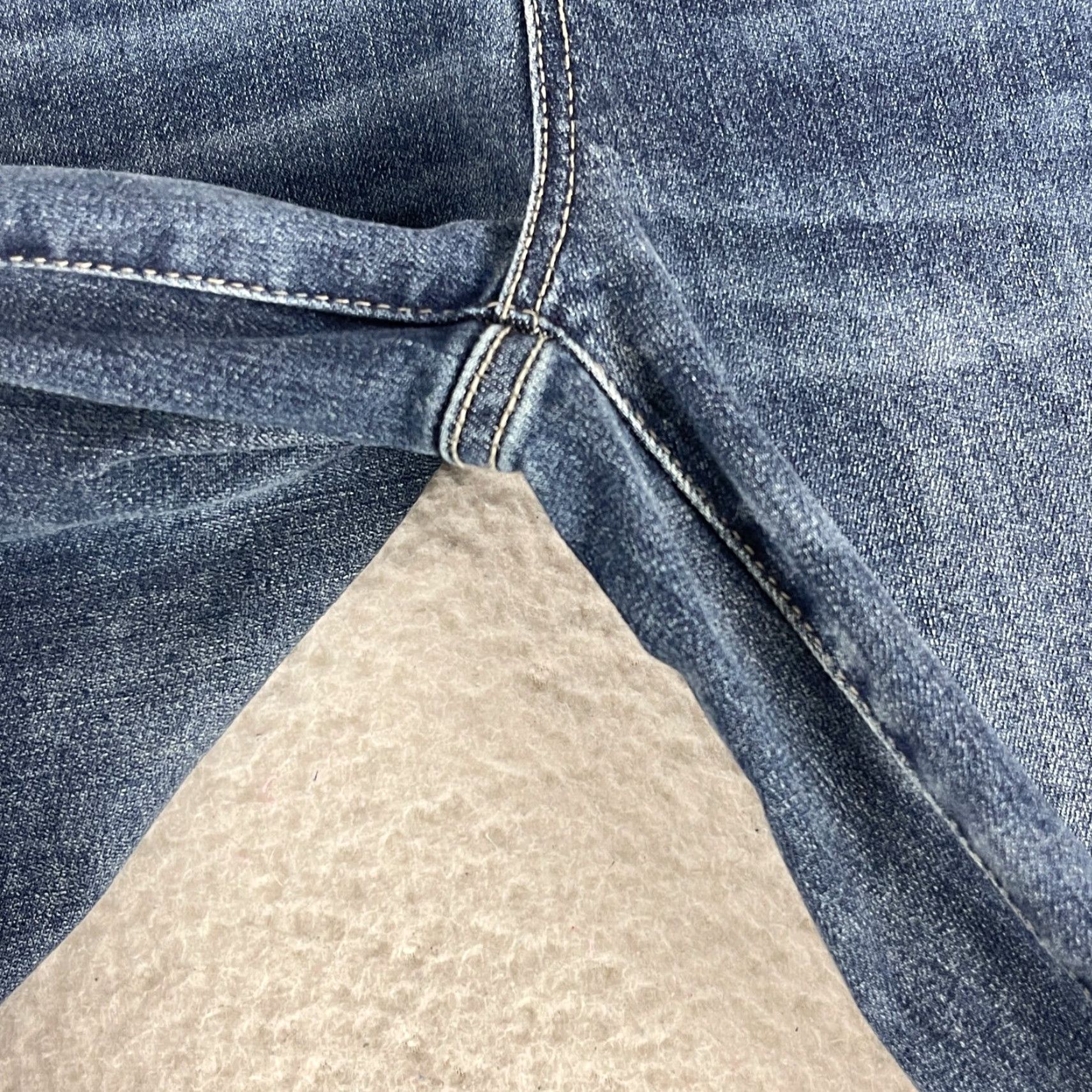 Vintage Liverpool Jeans Womens Jeans Blue Denim Straight Leg Mid-Rise 25 Size 25 City Bohemian Hipster Size 42" / US 20 - 6 Thumbnail