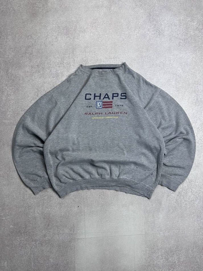 Chaps Vintage Chaps Ralph Lauren Spellout Boxy Sweatshirt L Size US L / EU 52-54 / 3 - 1 Thumbnail