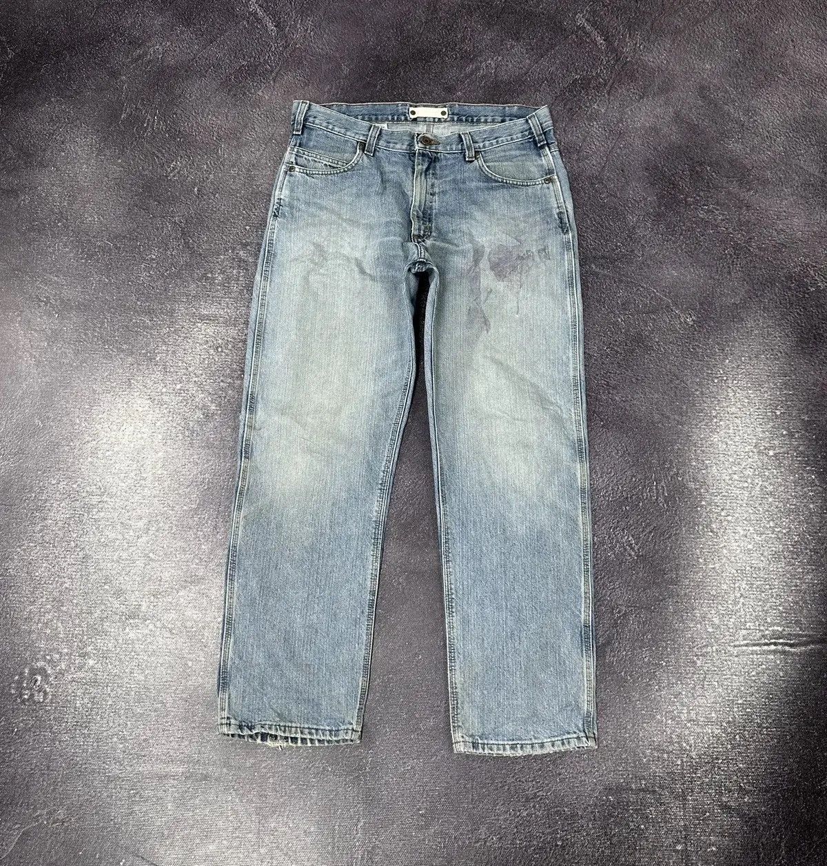 Carhartt × Vintage Vintage 90s Carhartt Light Blue Denim Work Hype Baggy Jeans Size US 36 / EU 52 - 2 Thumbnail