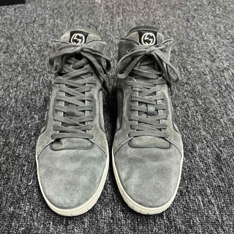 Gucci Gucci High-Top Sneakers for Men in Gray - Size US 9.5 / EU 42-43 - 2 Thumbnail