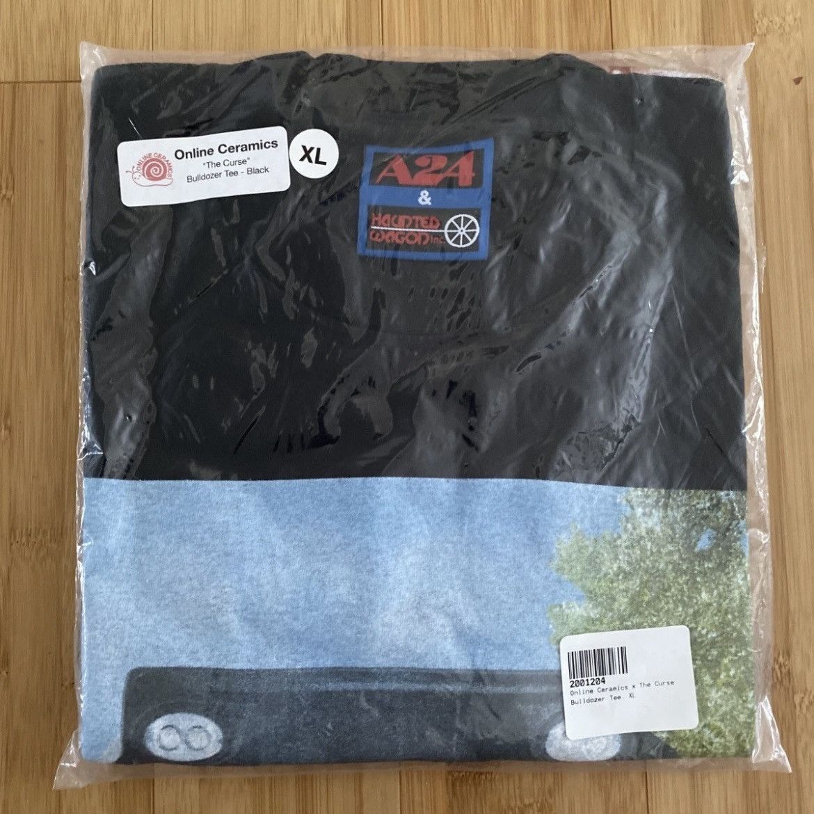 A24 × Online Ceramics Online Ceramics A24 The Curse BULLDOZER Nathan Fielder shirt Size US XL / EU 56 / 4 - 1 Thumbnail