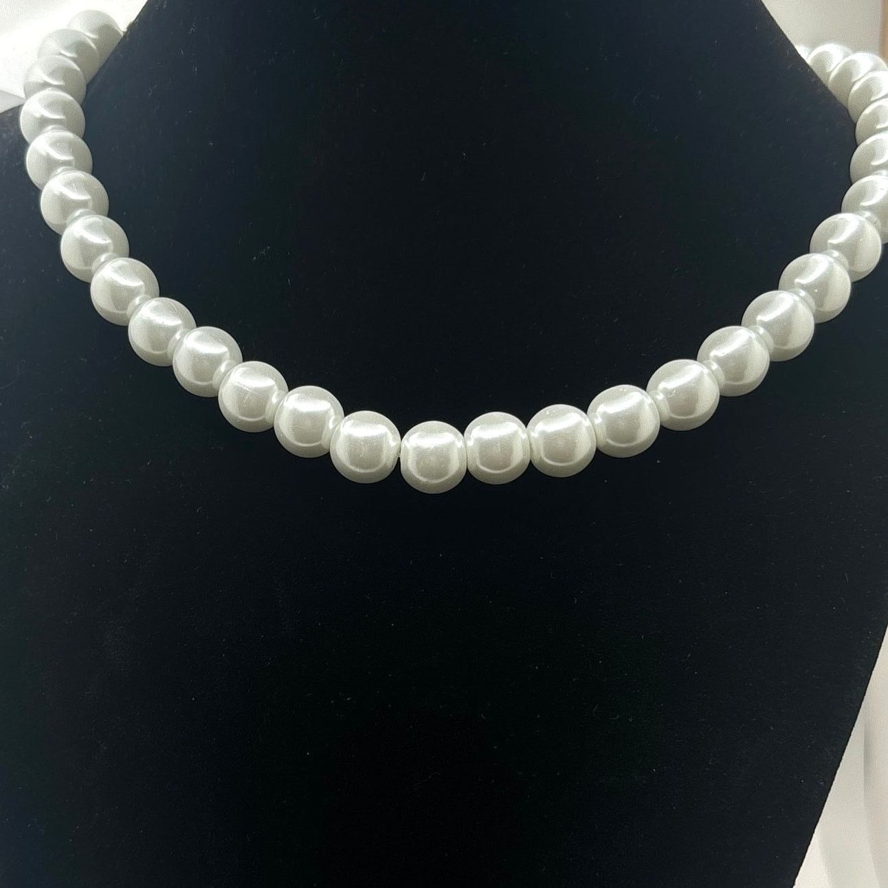 Other Stunning Silver & White Pearl Necklace Size ONE SIZE - 1 Thumbnail