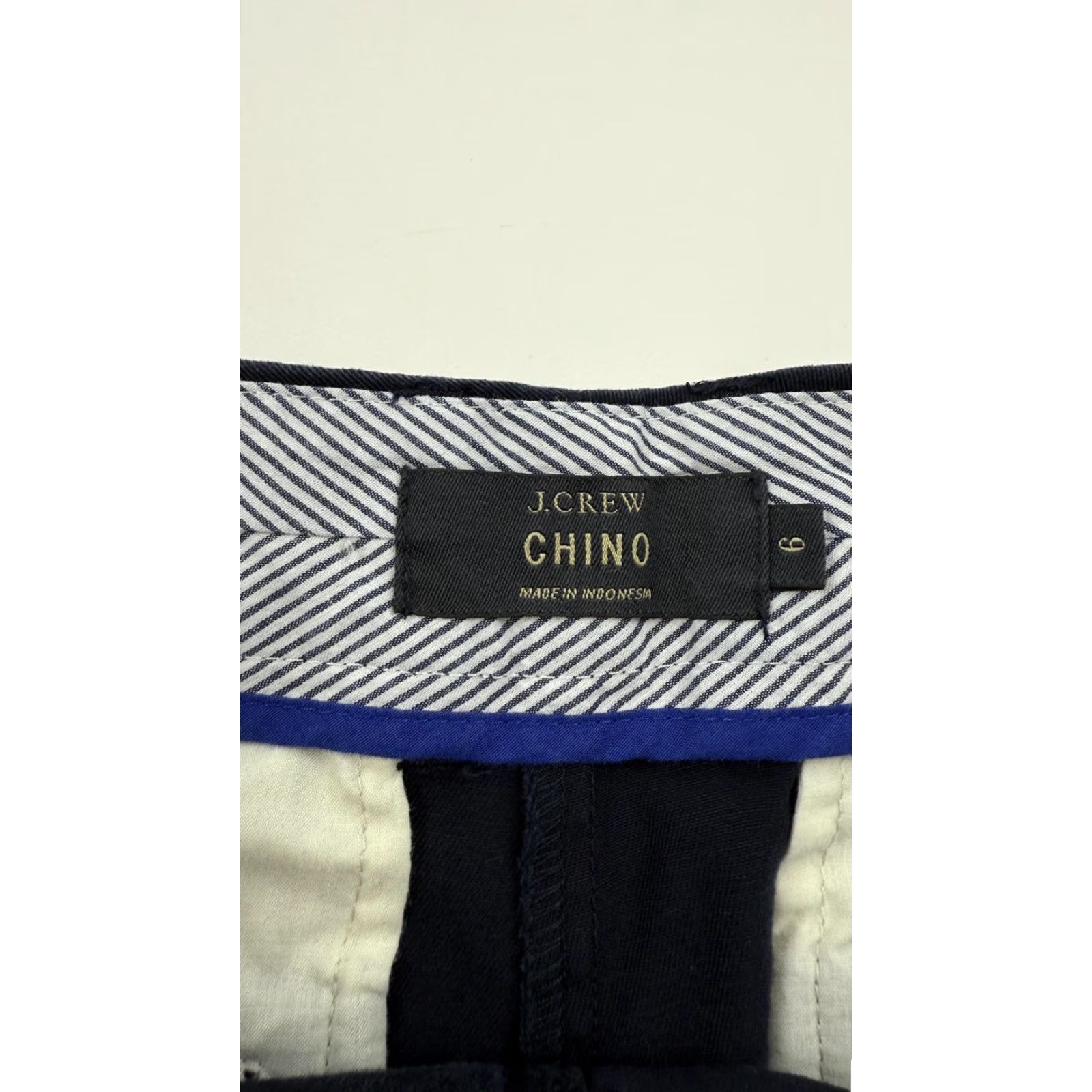 J.Crew J.Crew Chino Shorts Womens 6 Navy Blue 100% Cotton Classic Summer Casual Pockets Cuffed Size 28" / US 6 / IT 42 - 2 Thumbnail