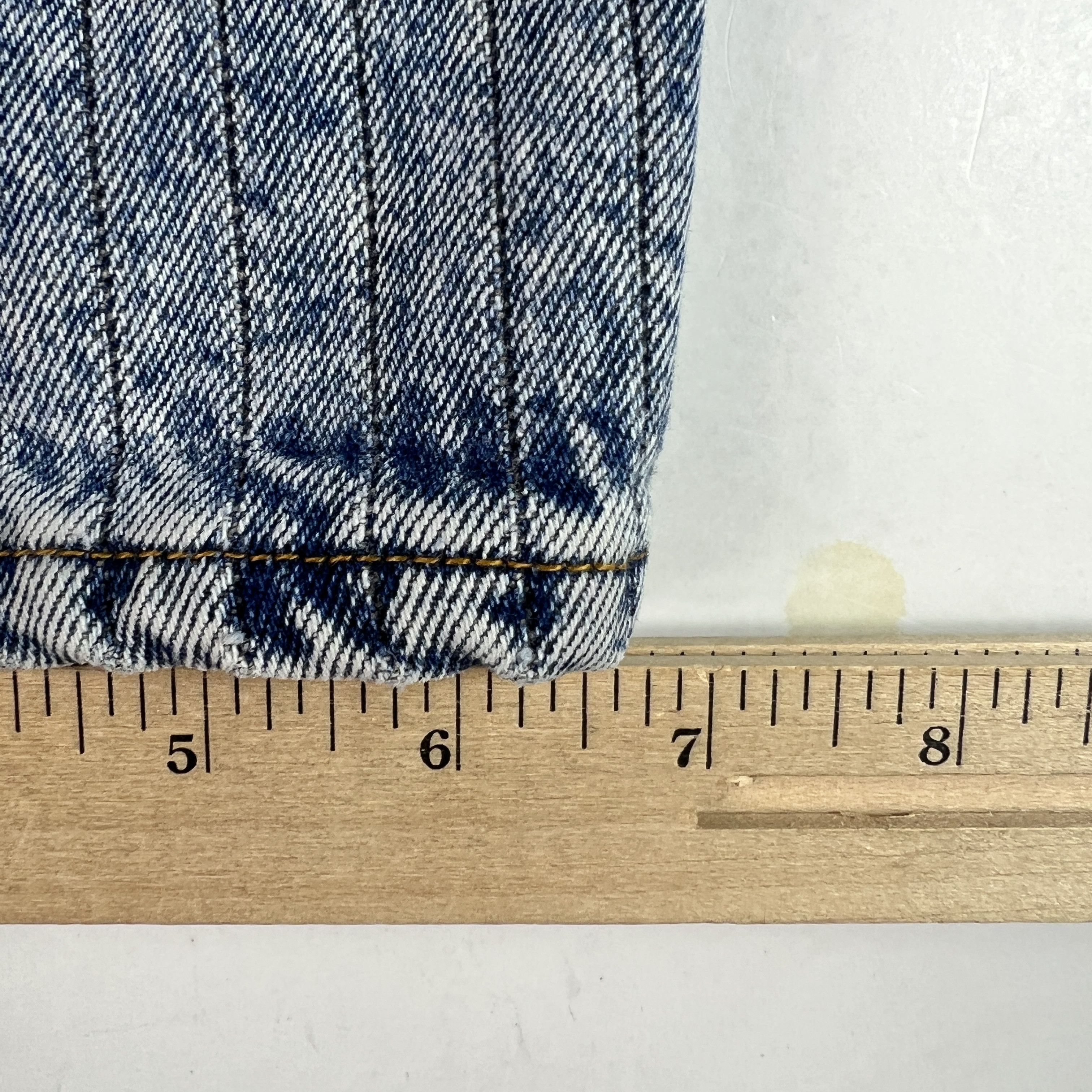 Levi's VTG 80s Levi's Jeans 550 Relaxed Blue Pinstripe Faded Denim Size US 32 / EU 48 - 19 Thumbnail